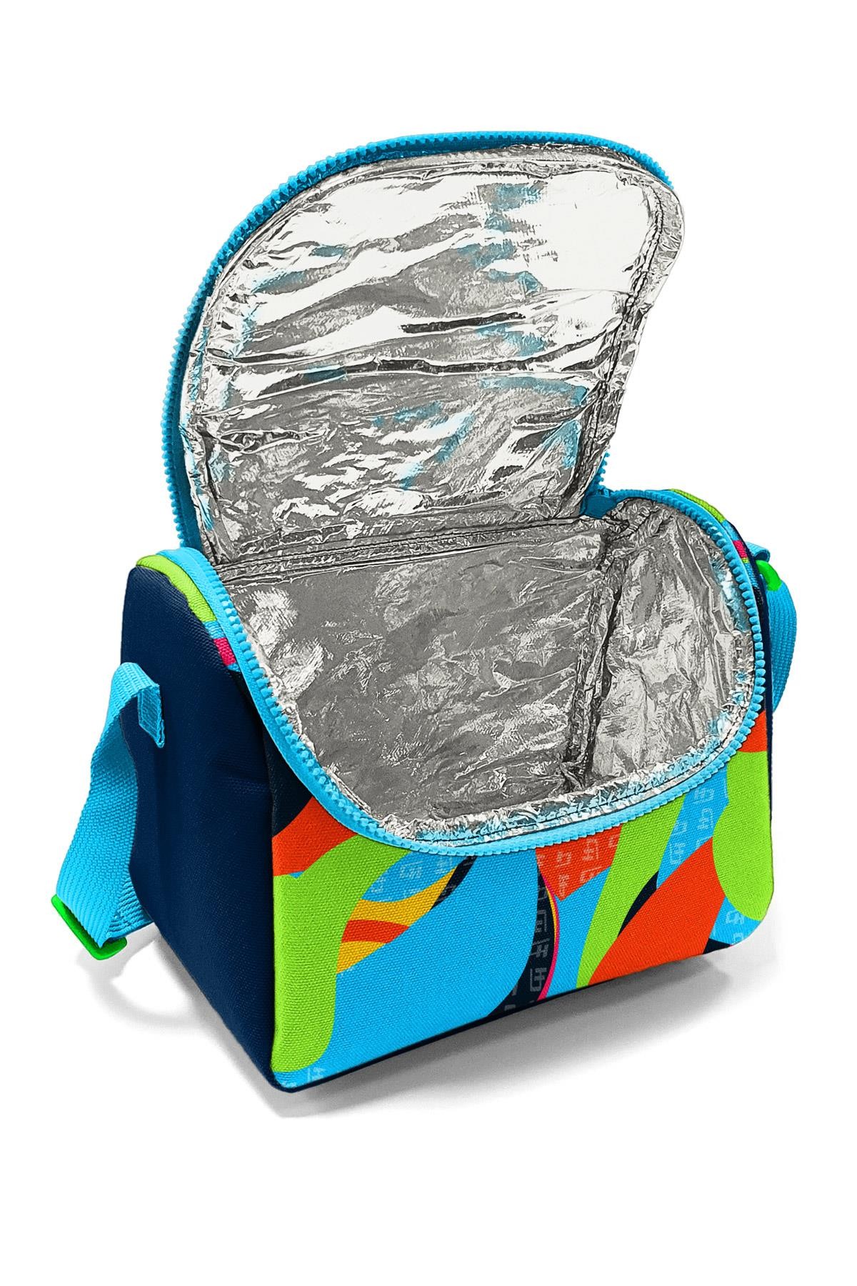 Coral High Kids Lacivert Mavi Graffiti Desenli Thermo Beslenme Çantası 11793
