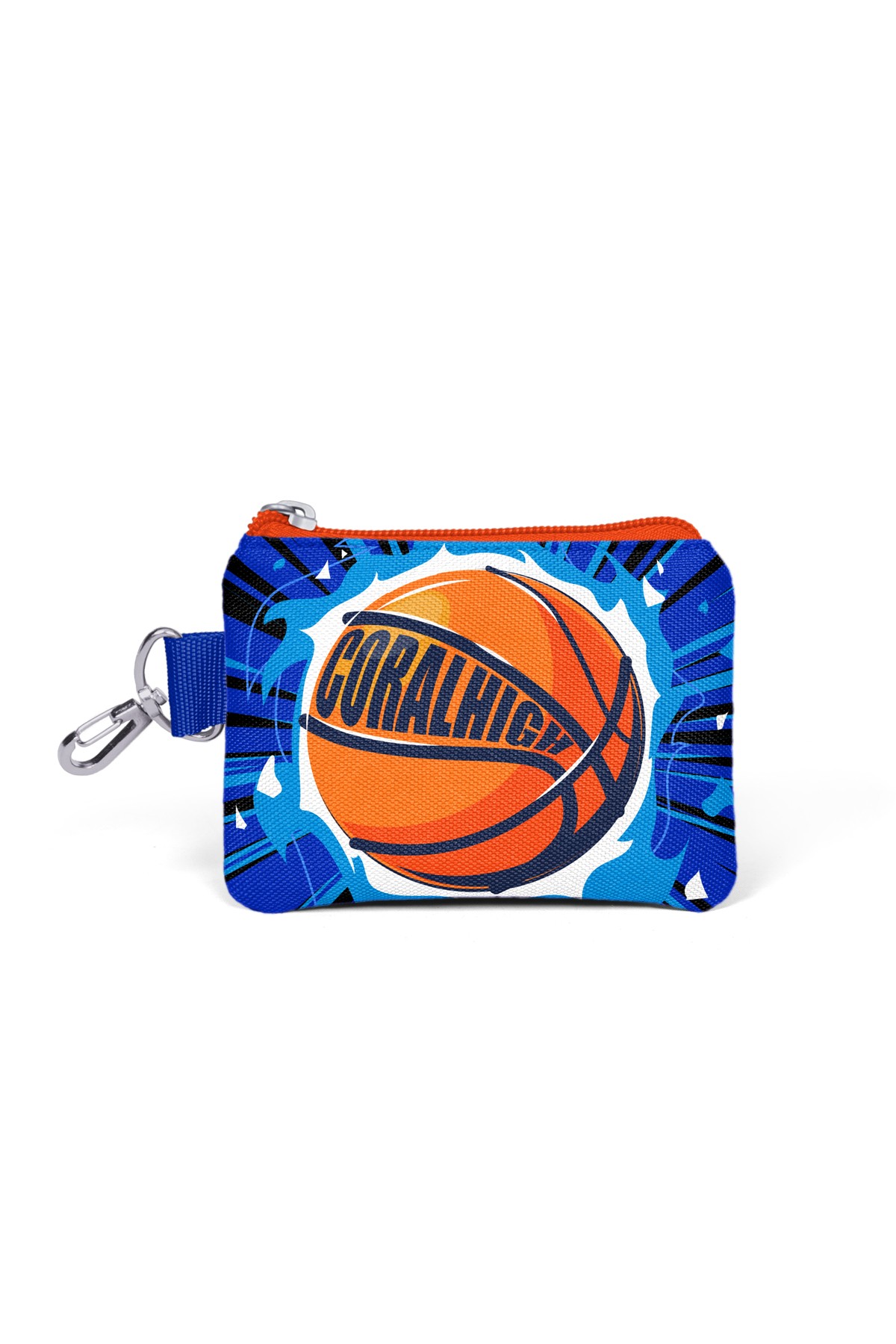 Coral High Kids Lacivert Mavi Basketbol Top Desenli Bozuk Para Çantası 21853
