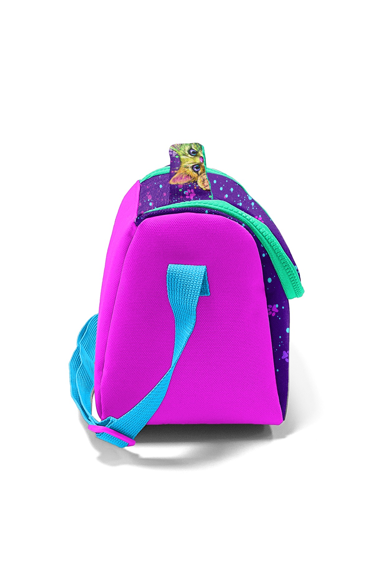 Coral High Kids Pembe Mor Kedi Desenli Thermo Beslenme Çantası 11732