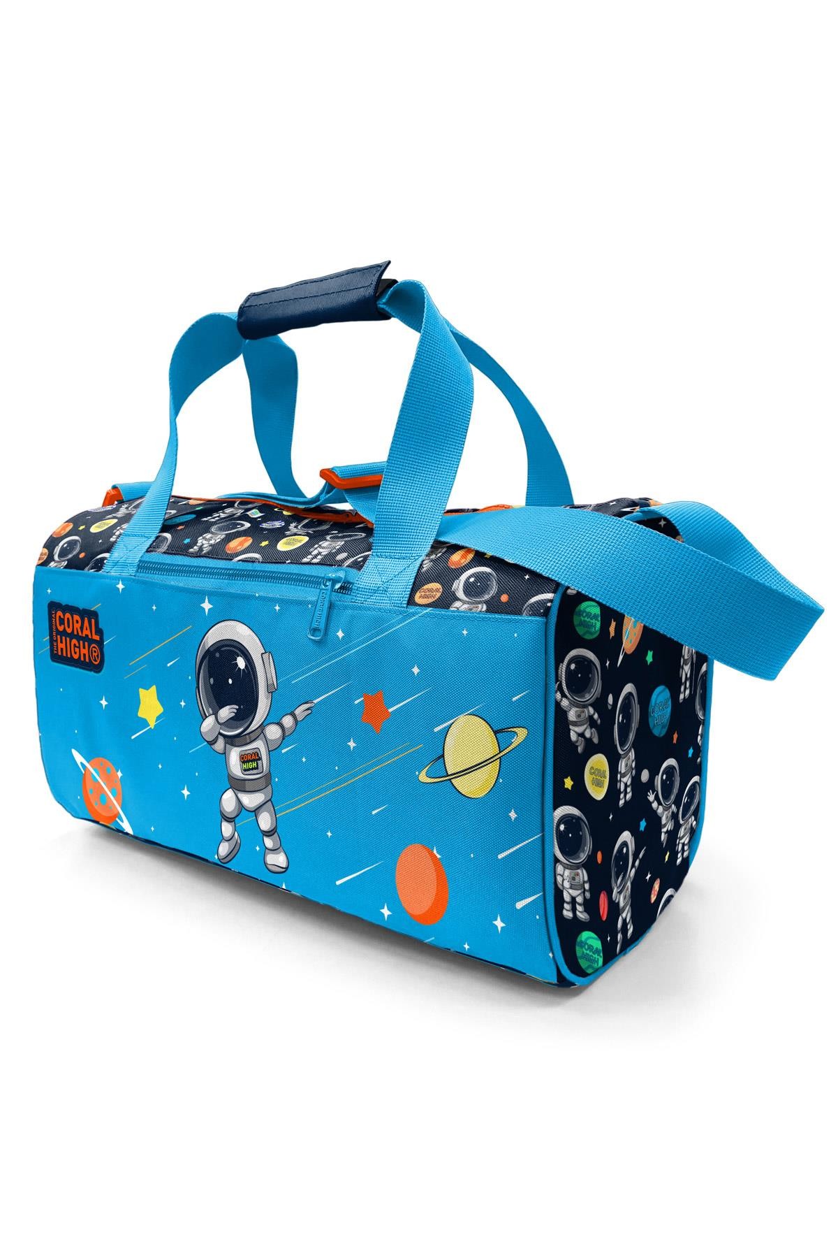 Coral High Kids Lacivert Mavi Astronot Desenli Spor Çantası 27538