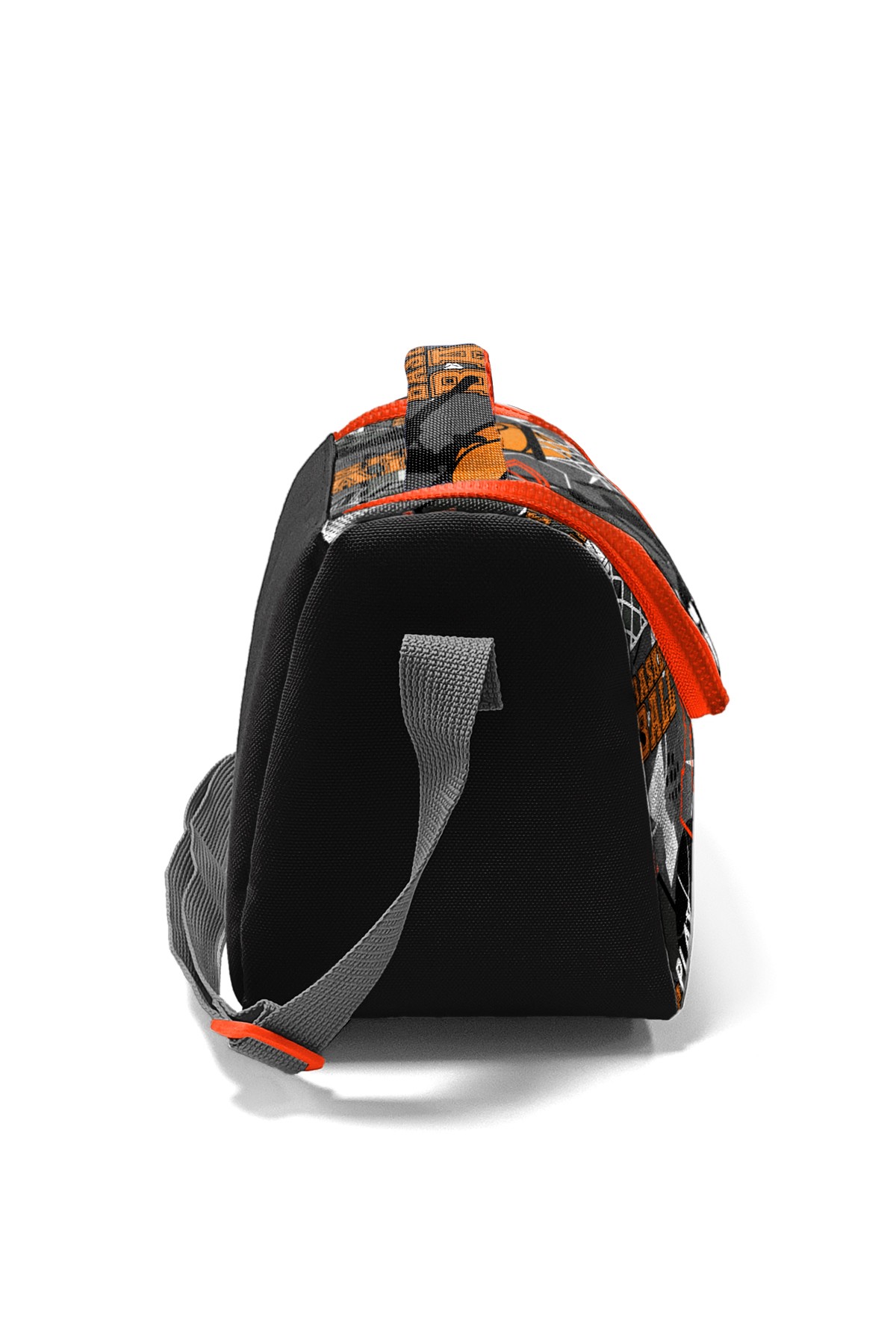 Coral High Kids Siyah Gri Basketbol Desenli Thermo Beslenme Çantası 11831