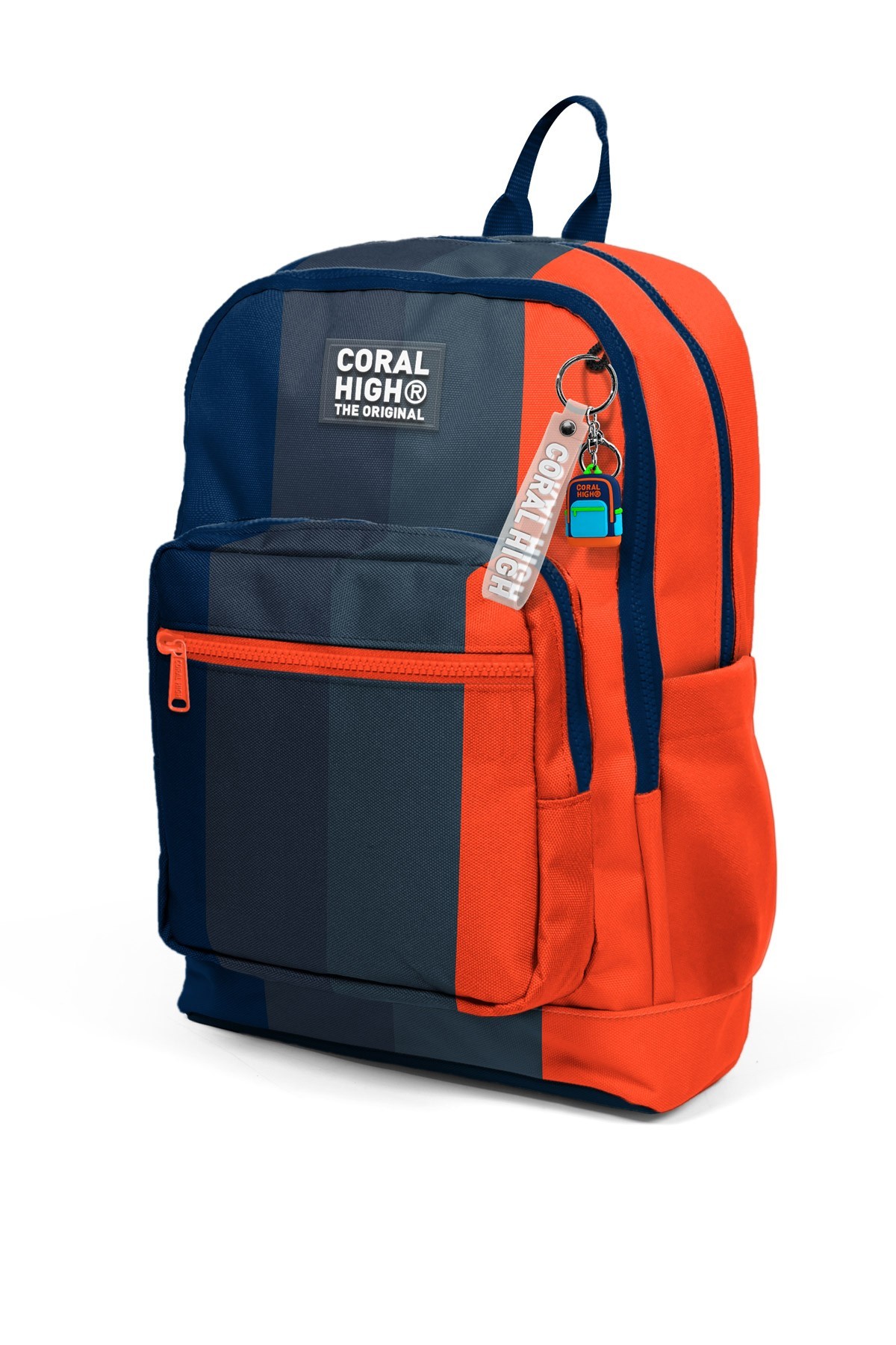 Coral High Kids Renkli Çizgili Dört Bölmeli Okul Sırt Çantası 23782