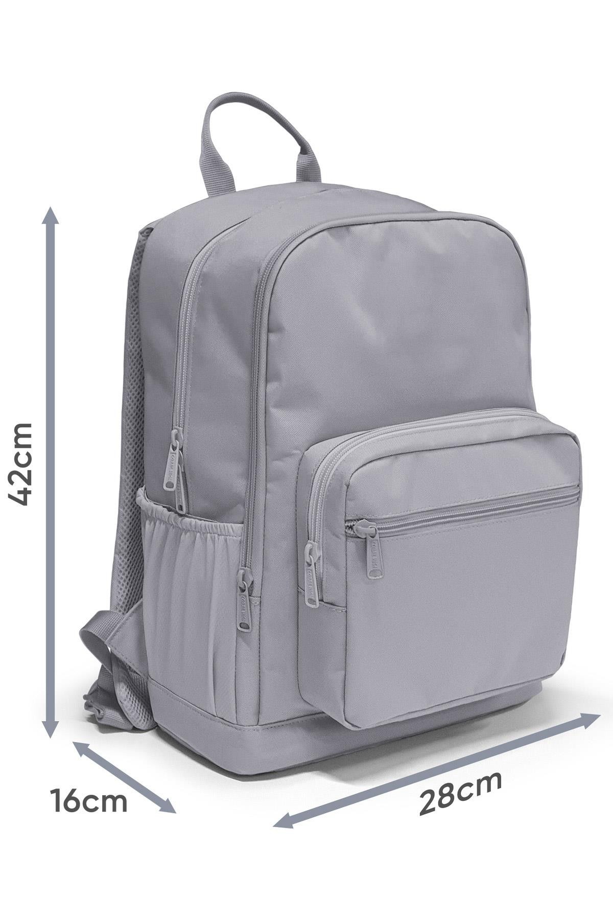Coral High Lacivert Saks Kamuflaj Desenli Okul Sırt Çantası 23689