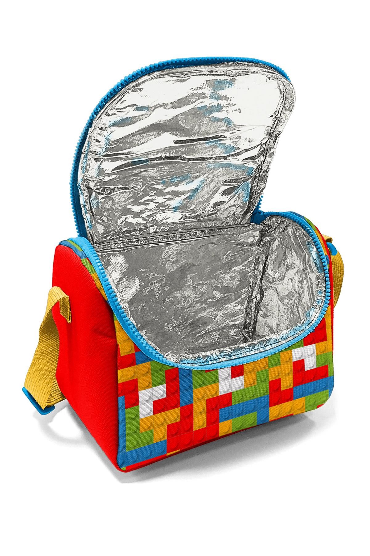 Coral High Kids Renkli Blok Desenli Thermo Beslenme Çantası 11791