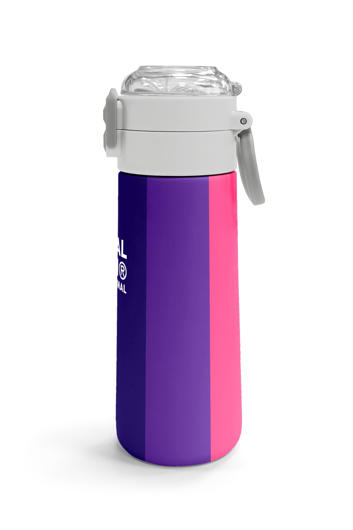 Coral High Kids Renkli Çizgili Desenli Pipetli ve Direkt İçim Çelik Termos 500 ml 31874