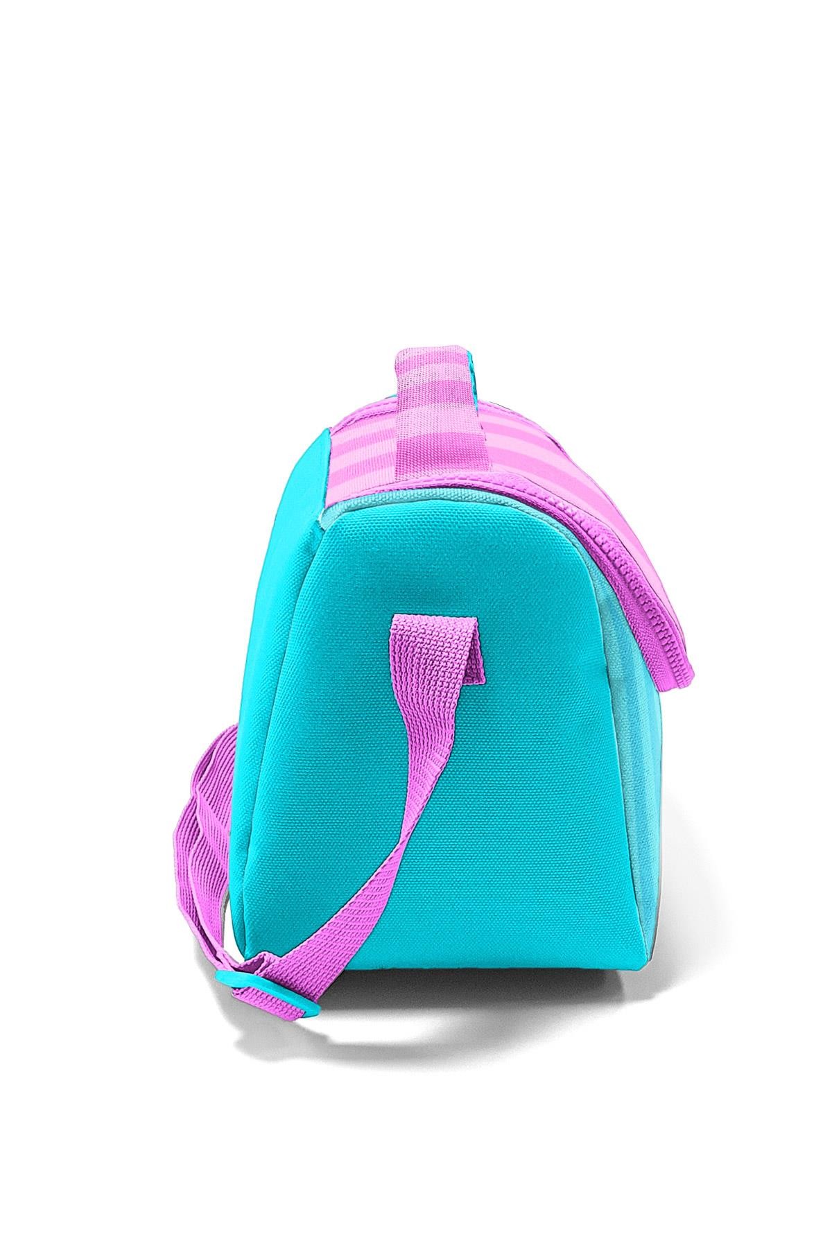 Coral High Kids Turkuaz Pembe Çizgili Thermo Beslenme Çantas 11787