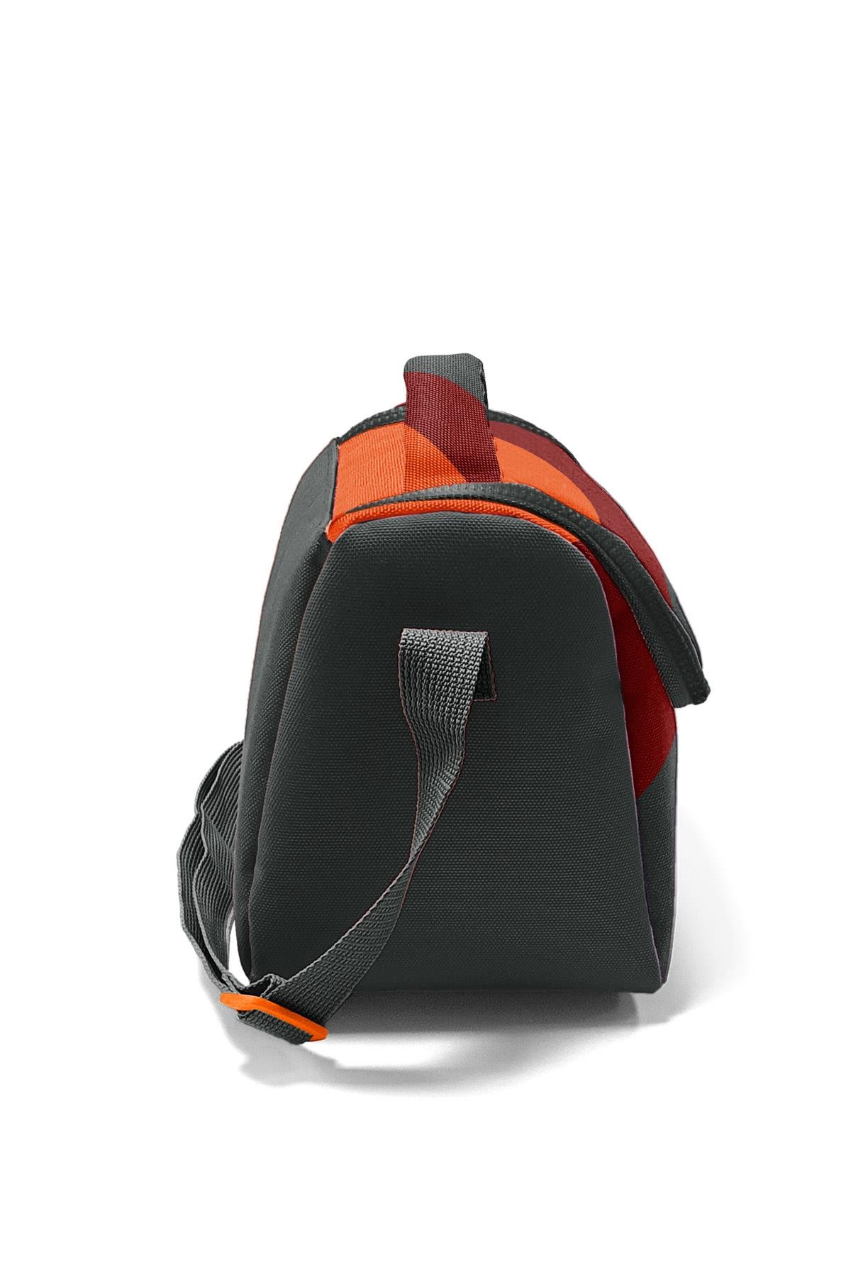 Coral High Kids Koyu Gri Turuncu Bordo Renkli Thermo Beslenme Çantası 22792