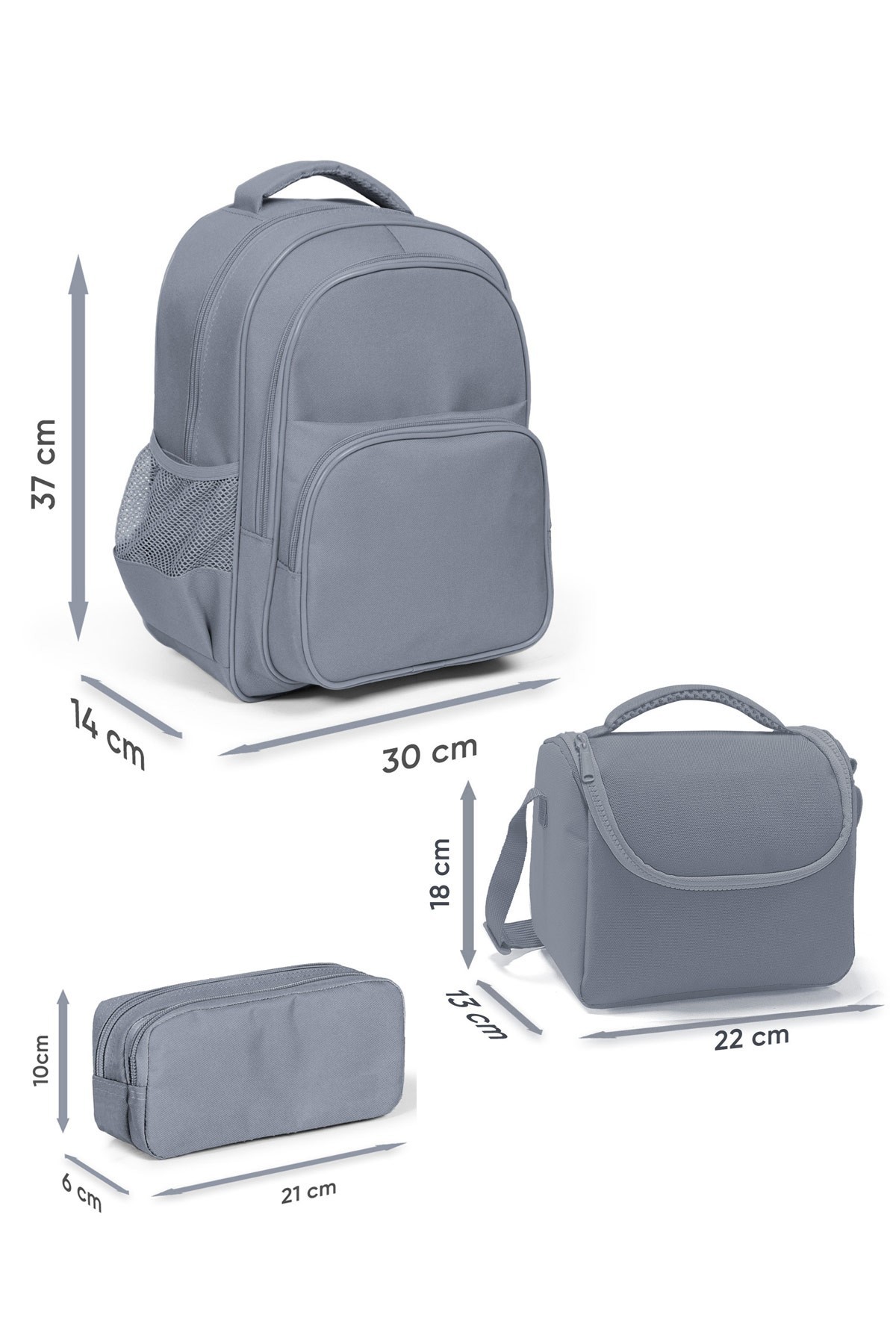 Coral High Kids Mor Pembe Unicorn Dondurma Desenli 3’lü Okul Çanta Seti SET0114421