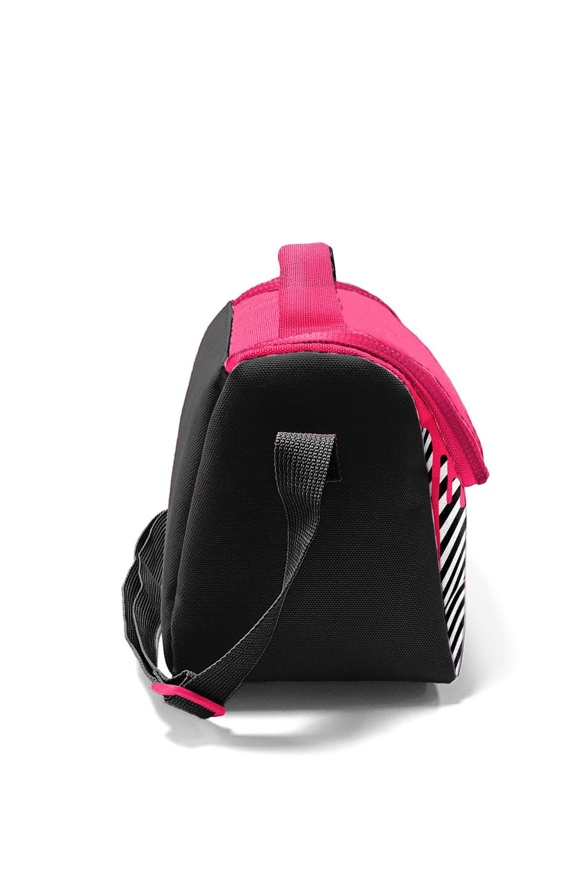 Coral High Kids Pembe Siyah Beyaz Desenli Thermo Beslenme Çantası 22778