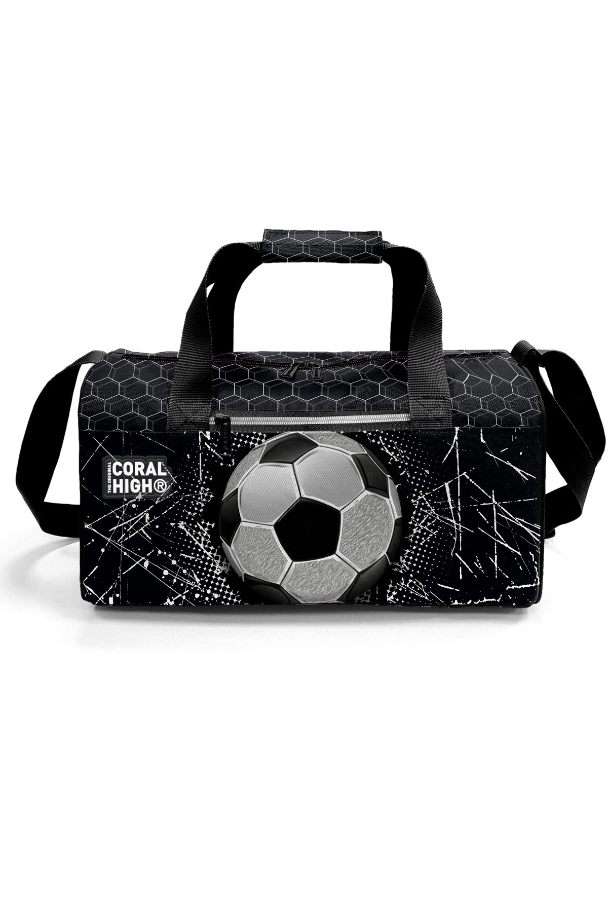 Coral High Siyah Futbol Desenli Spor Çantası 27539