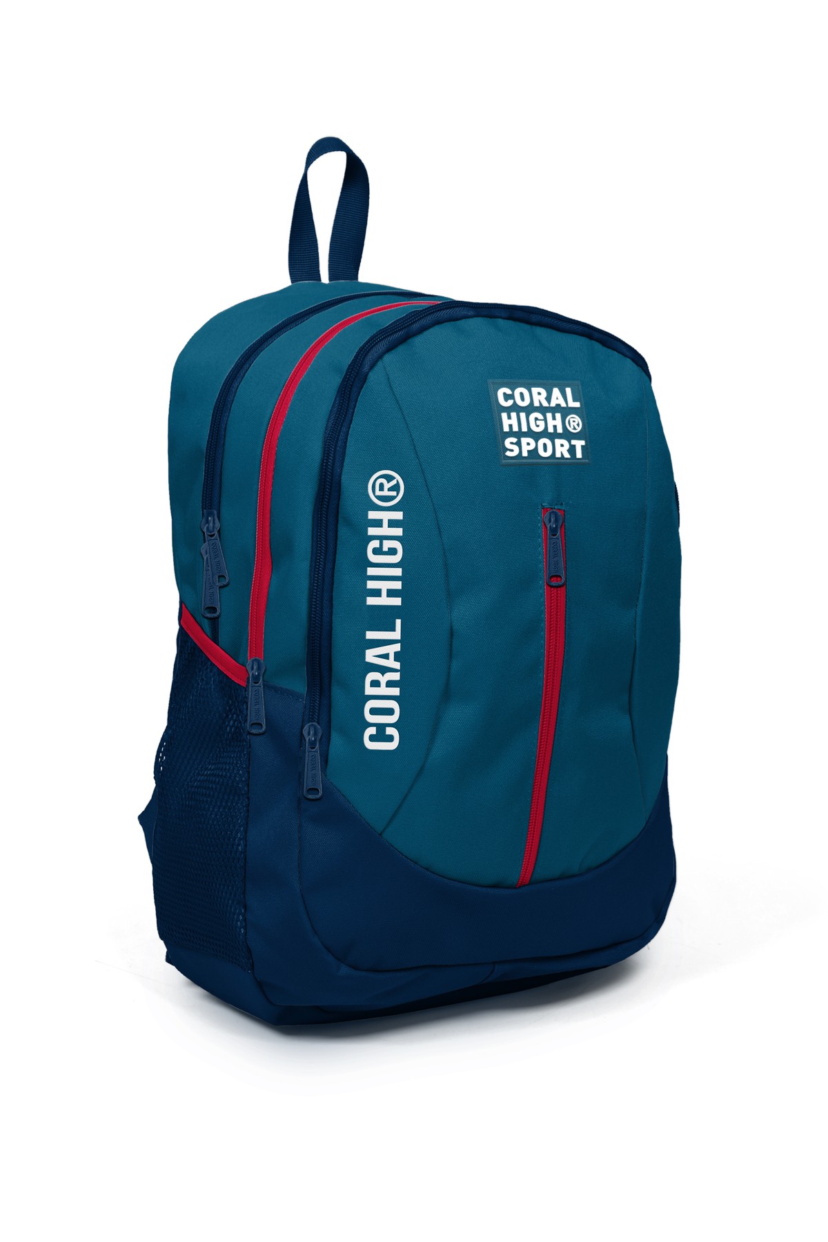 Coral High Sport Civit Lacivert Dört Bölmeli USB Şarjlı Kulaklık Çıkışlı Sırt Çantası 23448