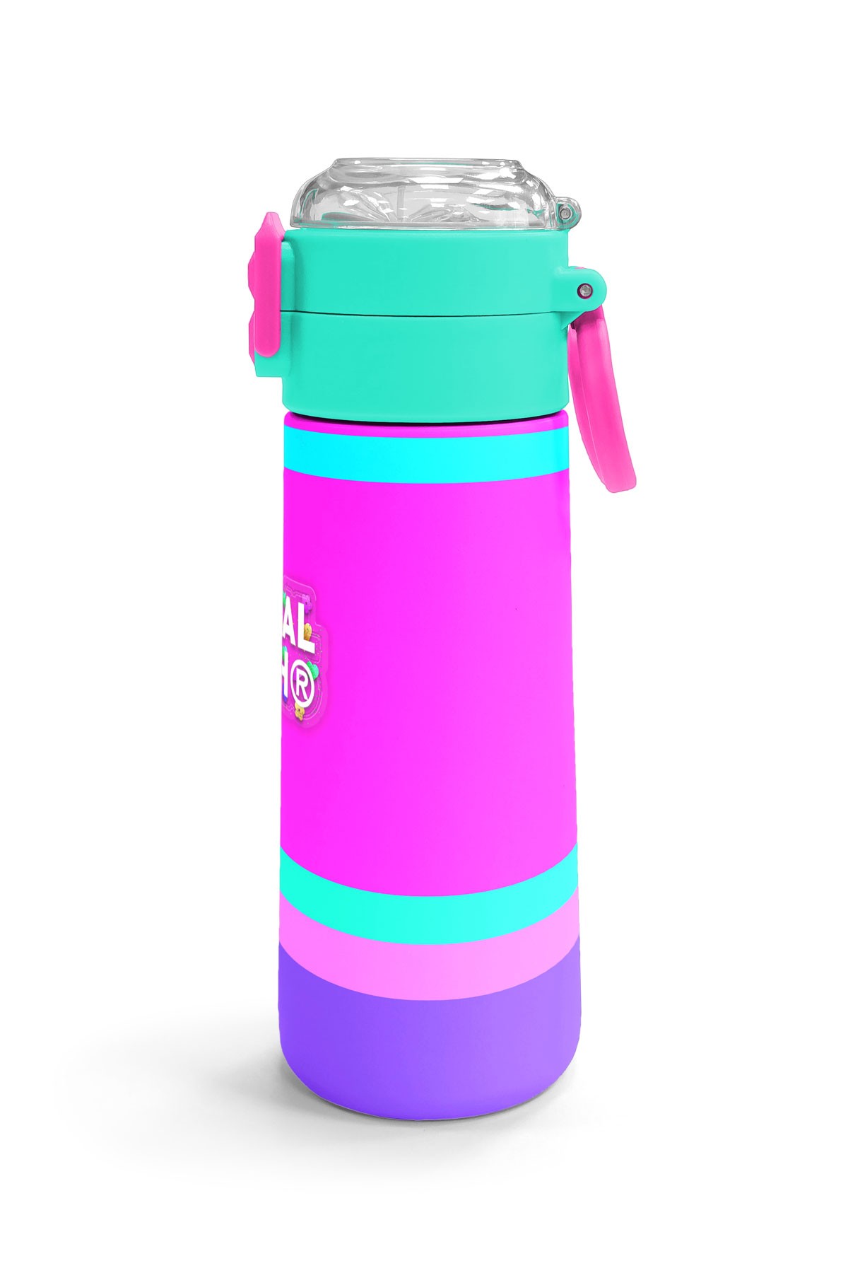 Coral High Kids Çok Renkli Pipetli ve Direkt İçim Çelik Termos 500 ml 31864