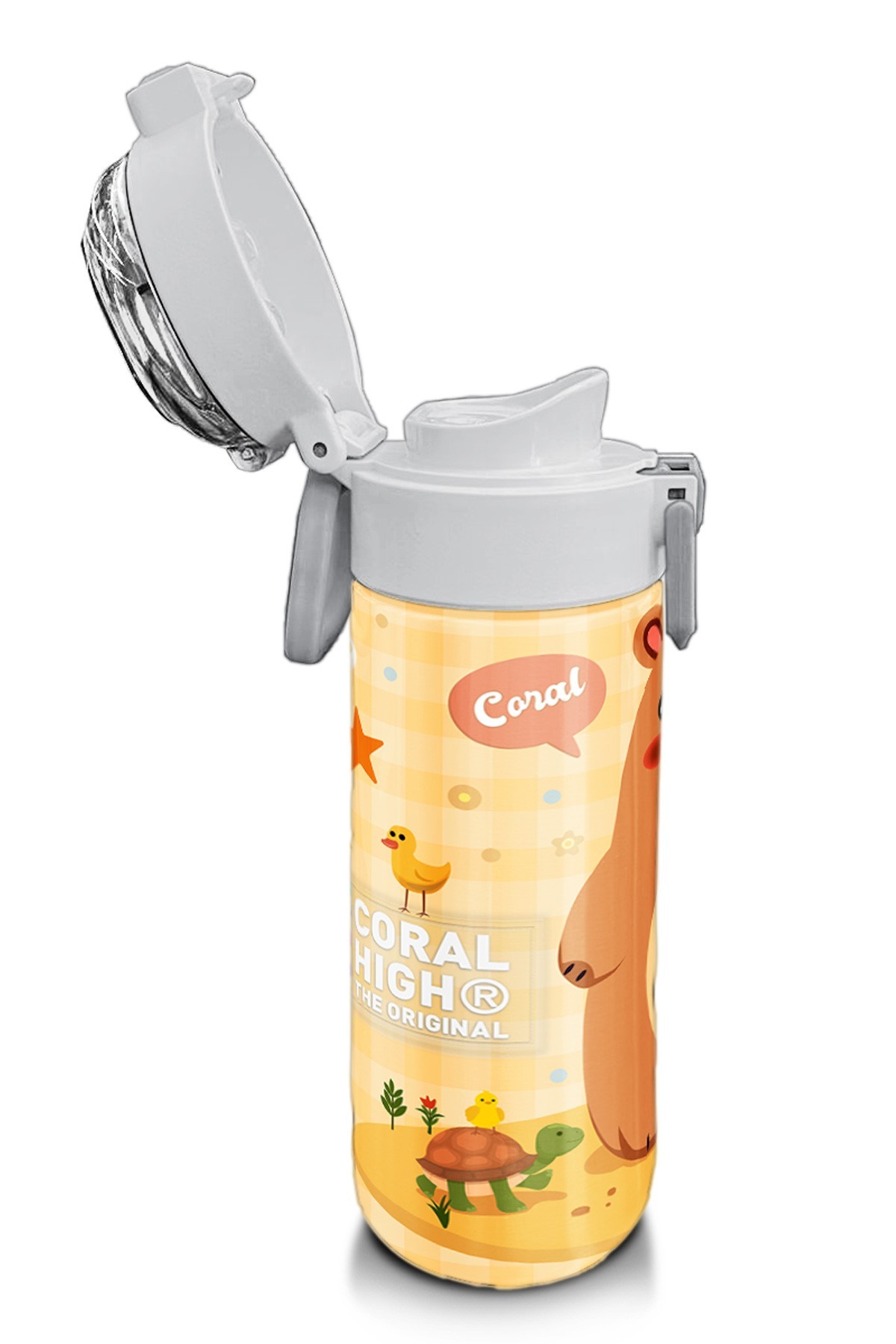 Coral High Kids Capybara Desenli Pipetli ve Direkt İçim Çelik Termos 500 ml 31793