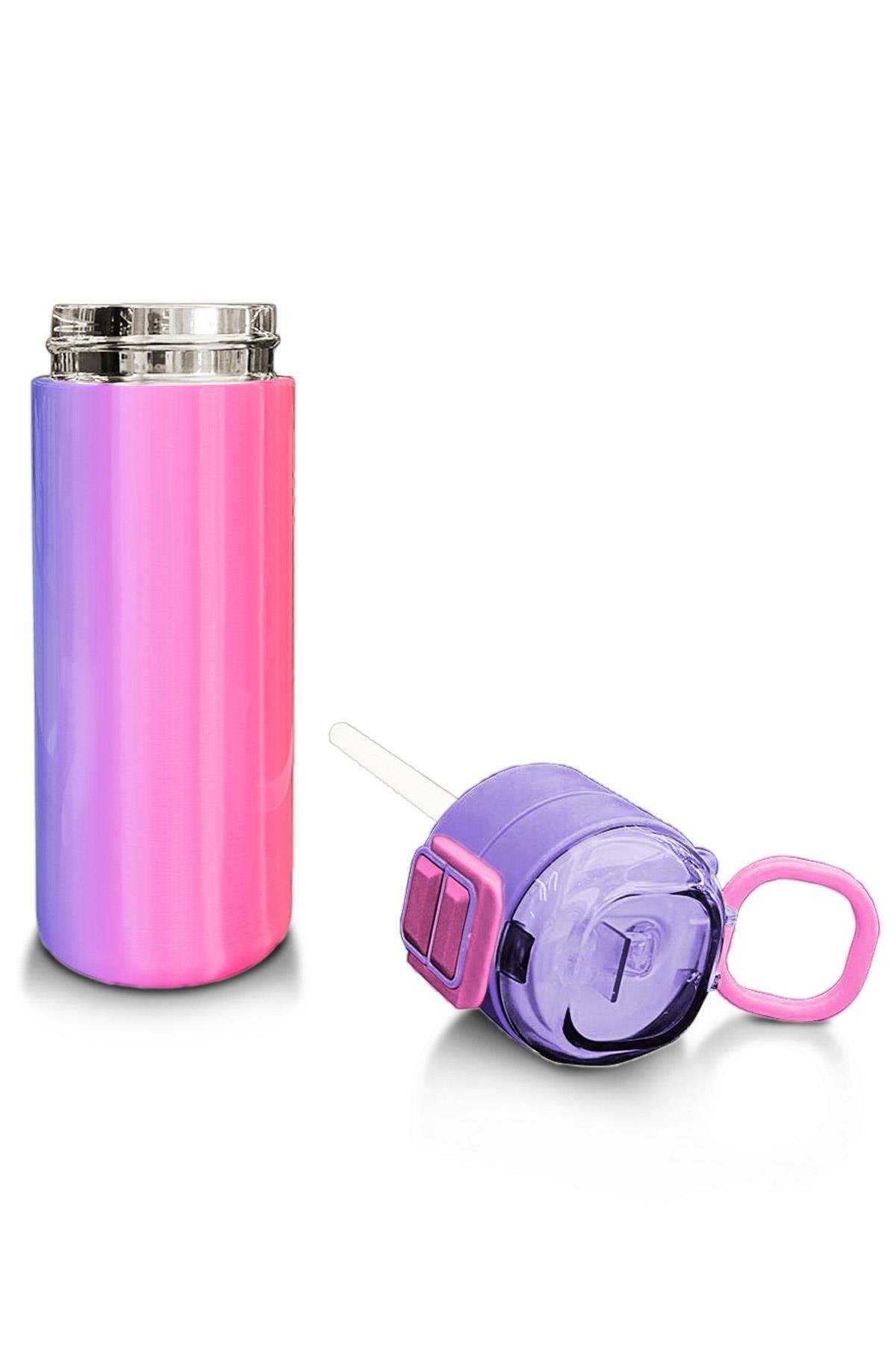 Coral High Kids Renk Geçişli Pipetli ve Direkt İçim Çelik Termos 500 ml 31868