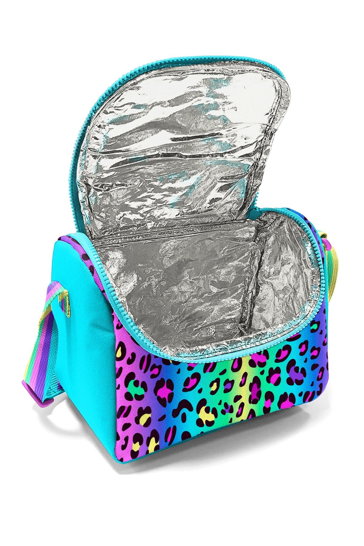 Coral High Kids Renkli Leopar Desenli Thermo Beslenme Çantası 11785
