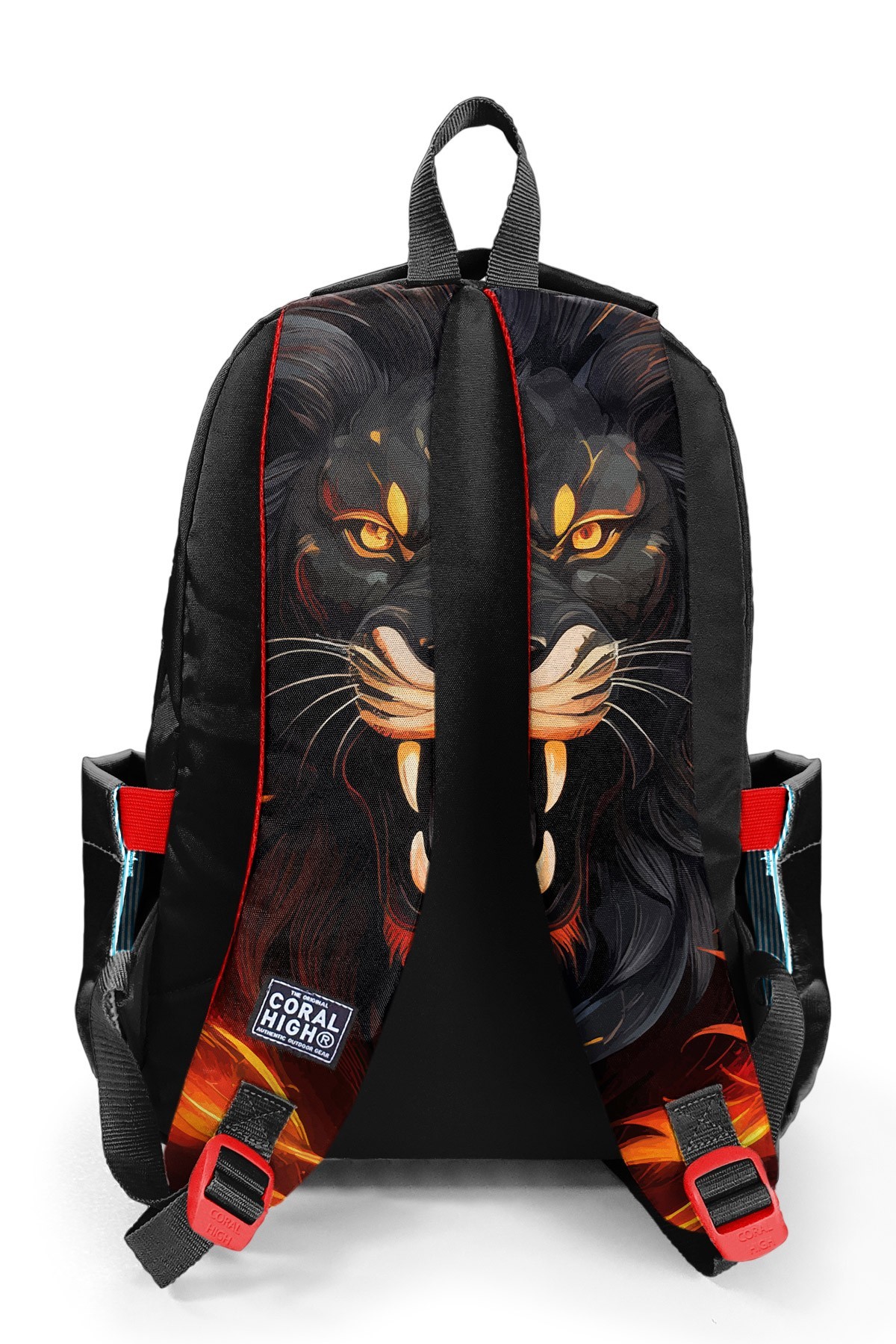 Coral High Kids Siyah Aslan Desenli 3’lü Okul Çanta Seti SET0123671