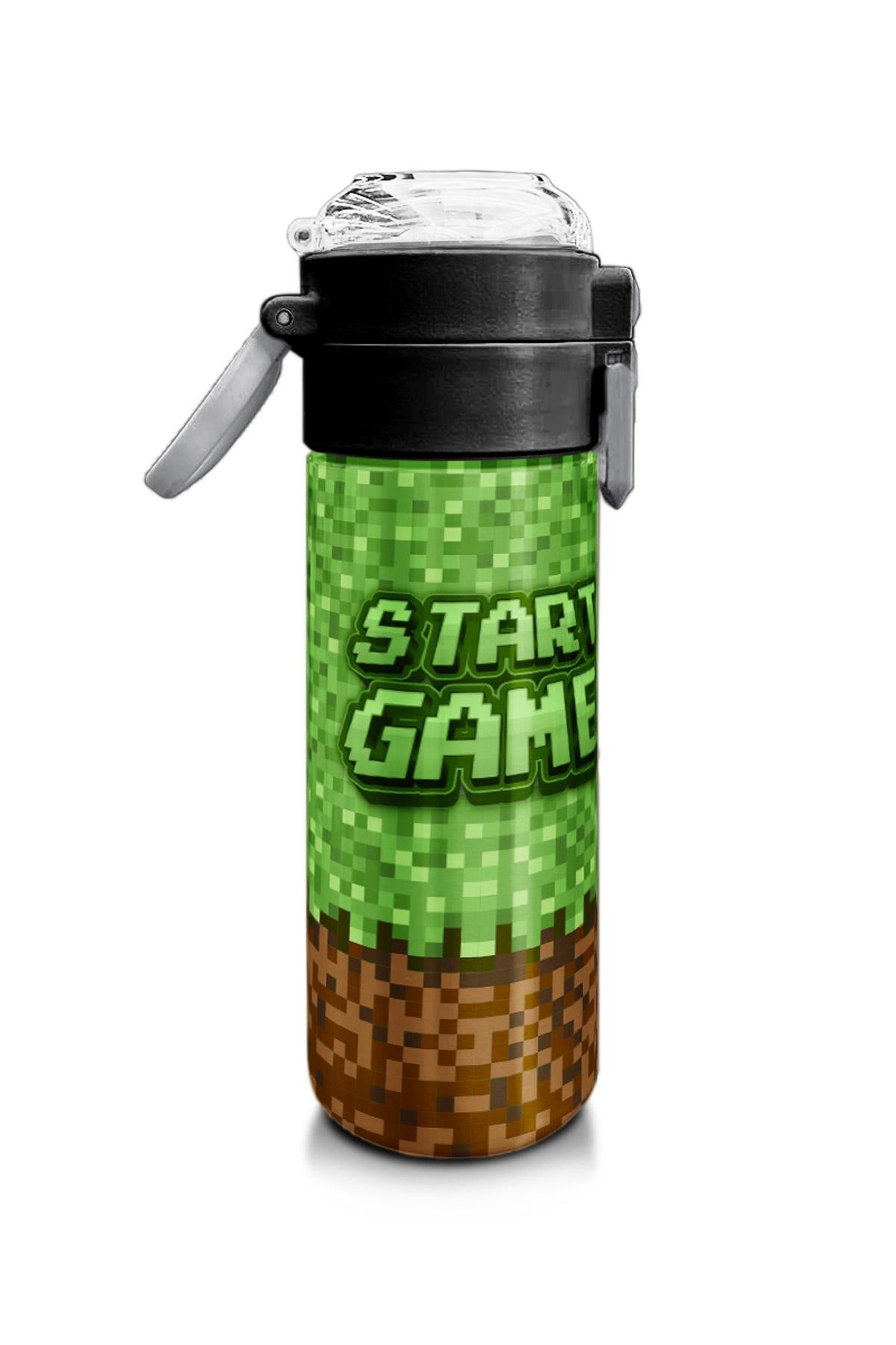 Coral High Kids High Craft Desenli Pipetli ve Direkt İçim Çelik Termos 500 ml 31992