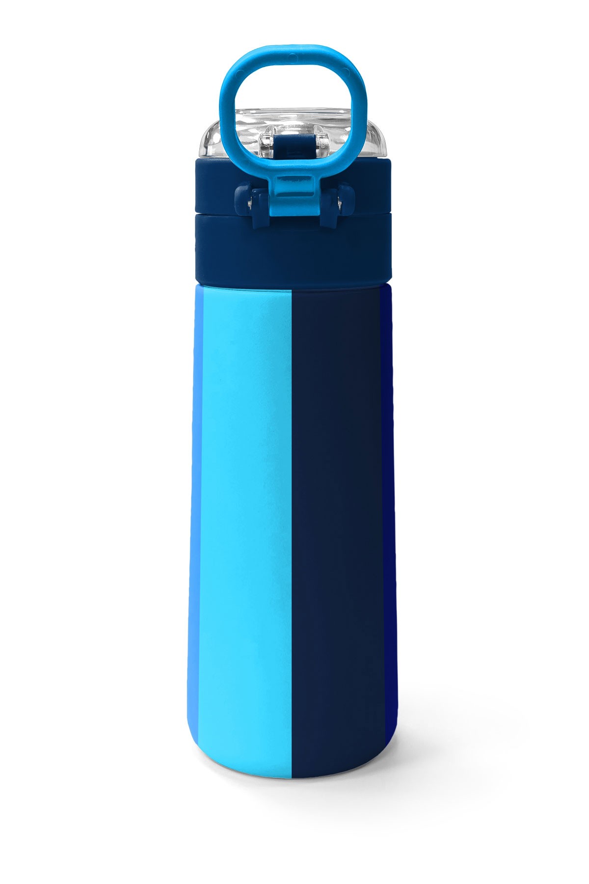 Coral High Kids Renkli Çizgili Desenli Pipetli ve Direkt İçim Çelik Termos 500 ml 31895