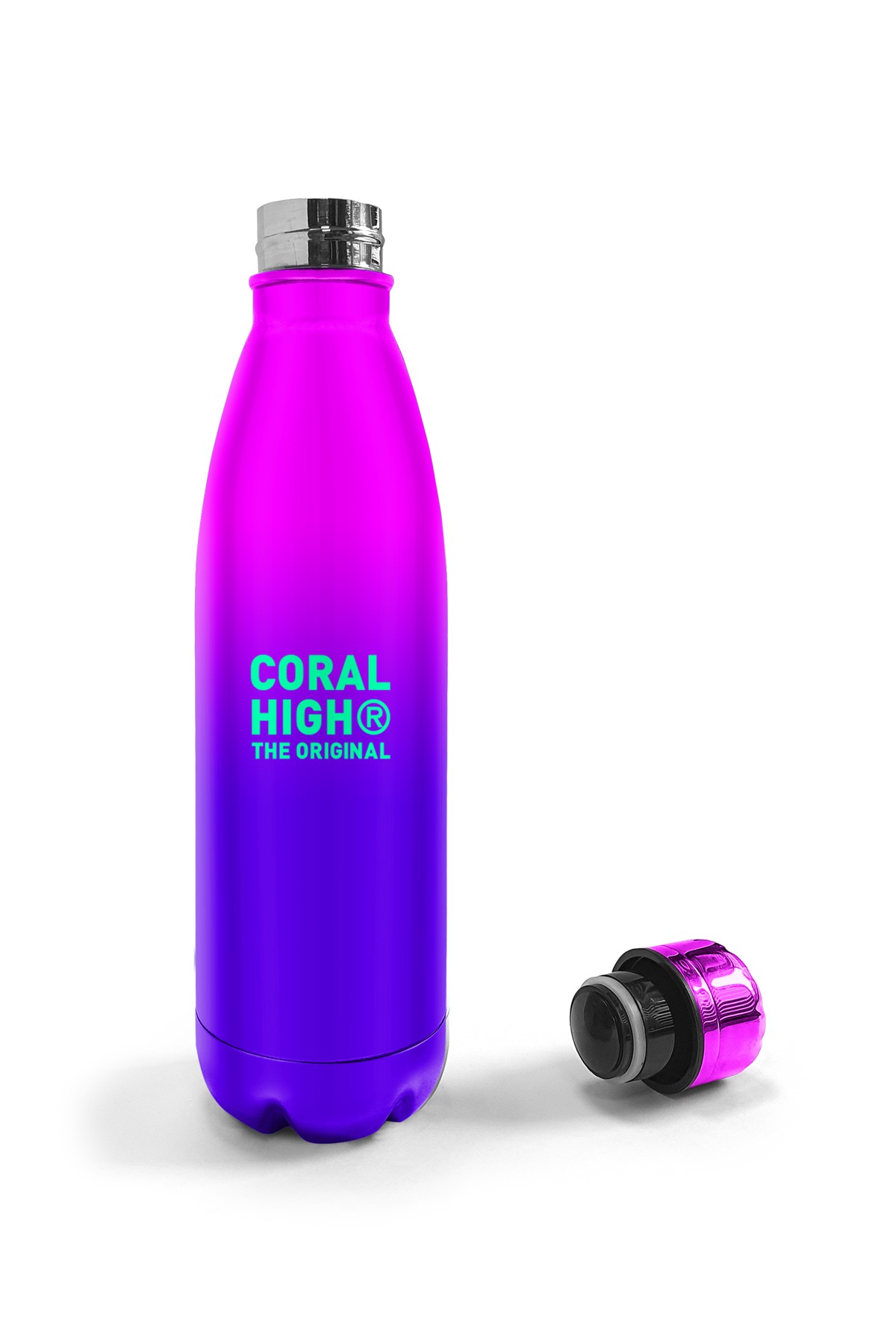 Pembe Mor Renk Geçişli Çelik Termos 500 Ml 11935