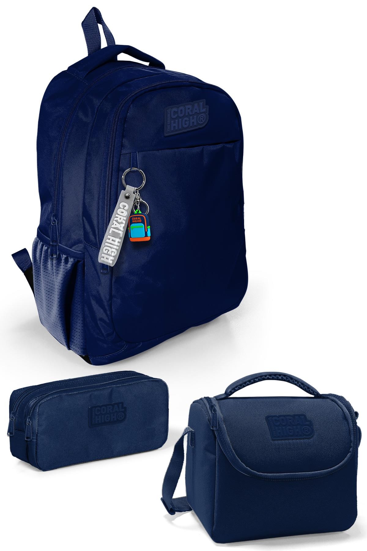 Coral High Kids Lacivert  3’lü Okul Çanta Seti SET0114399