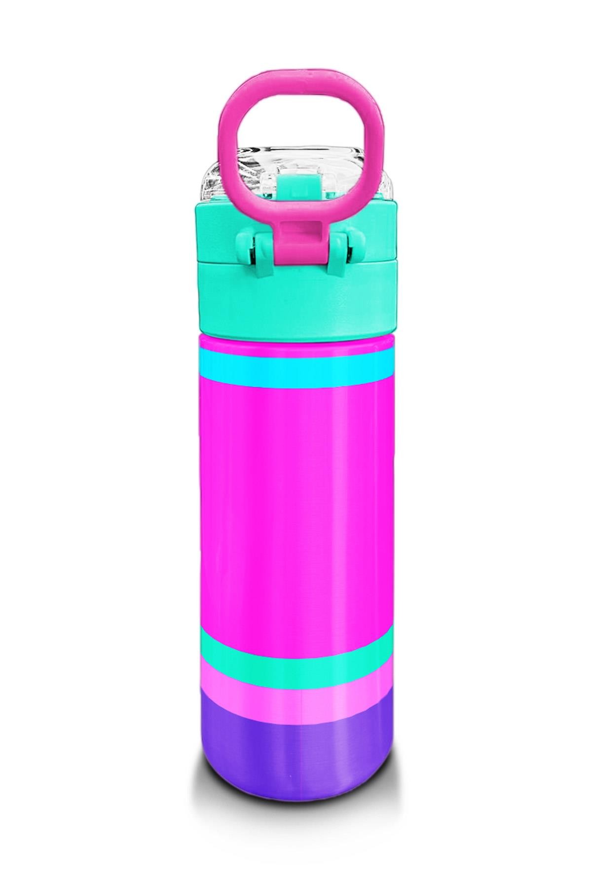 Coral High Kids Çok Renkli Pipetli ve Direkt İçim Çelik Termos 500 ml 31864