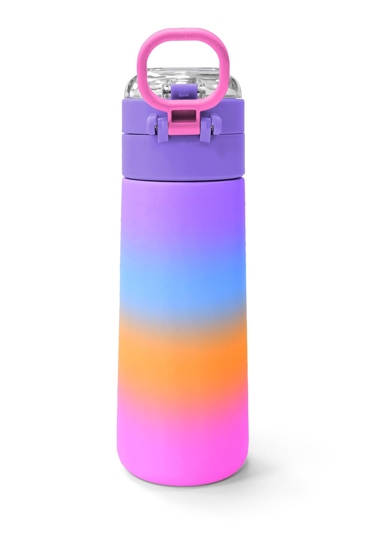 Coral High Kids Renk Geçişli Desenli Pipetli ve Direkt İçim Çelik Termos 500 ml 31875