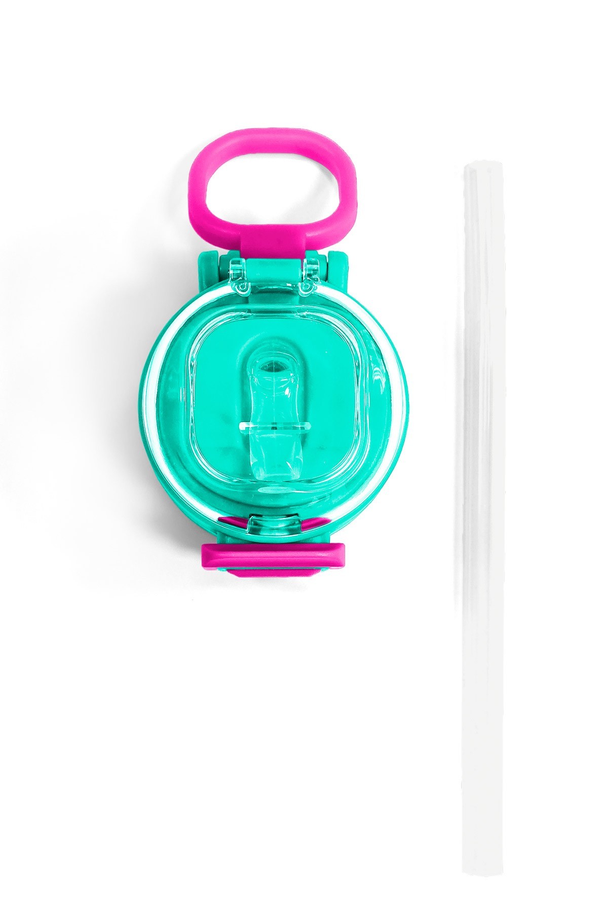 Coral High 500 ML Çelik Termos için Yeşil Pembe Yedek Kapak ve Pipet Kiti 1902-K