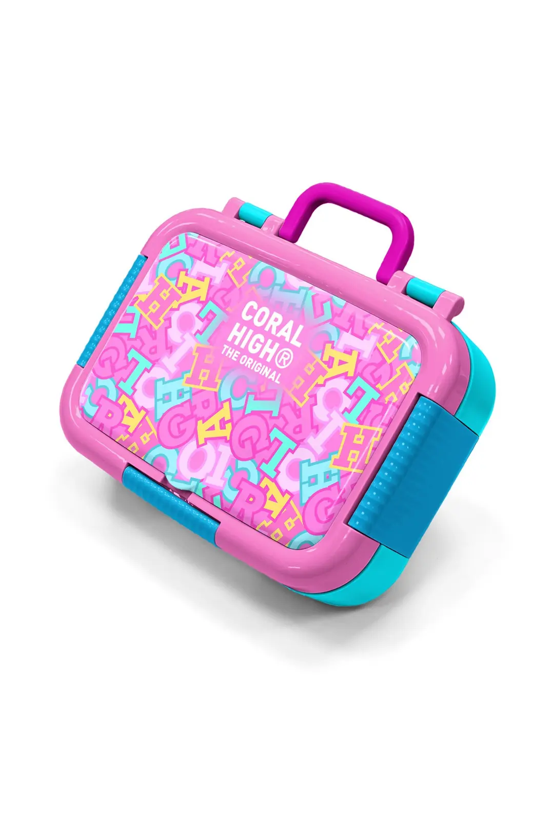 Coral High Kids Pembe Su Yeşili Harf Paslanmaz Çelik Beslenm