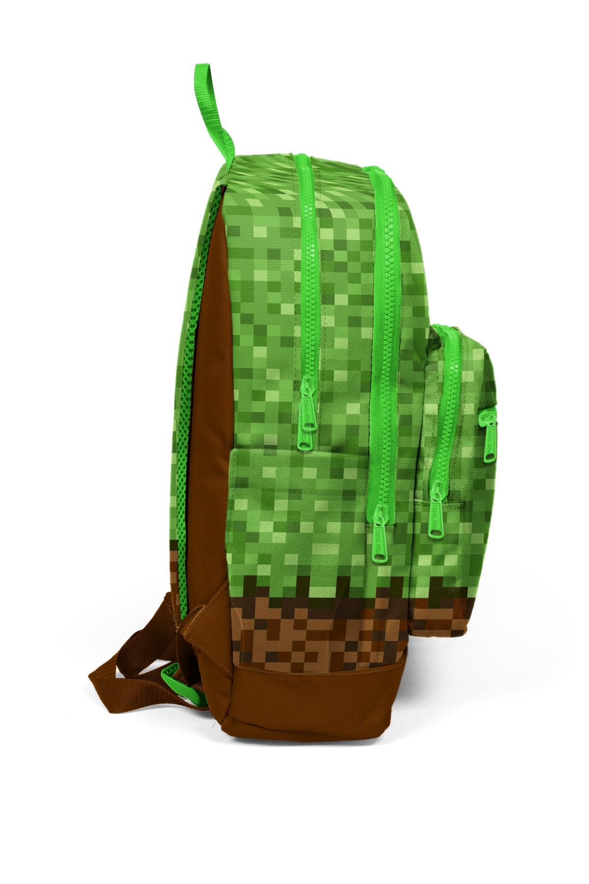Coral High Kids Yeşil Kahverengi High Craft Desenli Dört Bölmeli Okul Sırt Çantası 23776