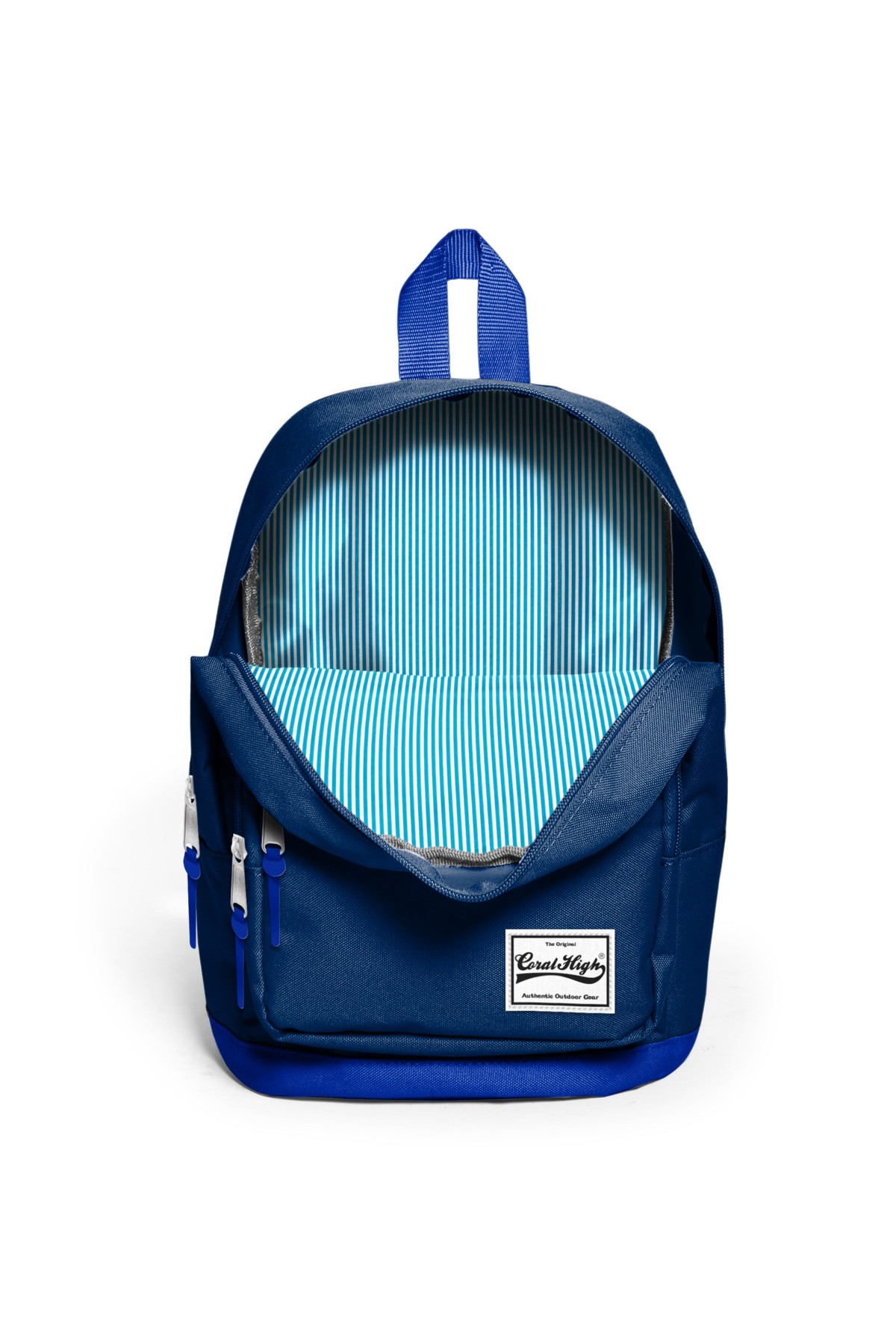 Coral High Üç Bölmeli Lacivert Saks Mini Sırt Çantası14152