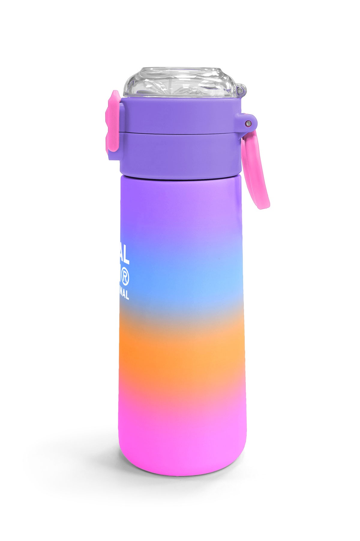 Coral High Kids Renk Geçişli Desenli Pipetli ve Direkt İçim Çelik Termos 500 ml 31875