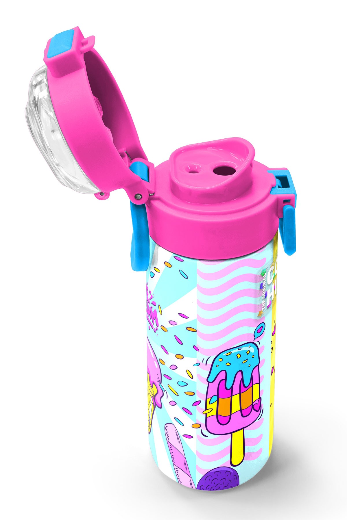 Coral High Kids Mixed Dondurma Desenli Pipetli ve Direkt İçim Çelik Termos 500 ml 31809