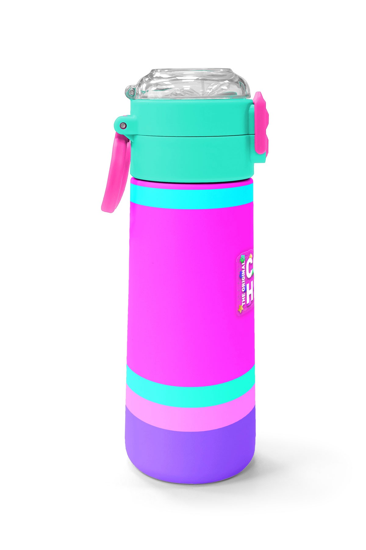 Coral High Kids Çok Renkli Pipetli ve Direkt İçim Çelik Termos 500 ml 31864