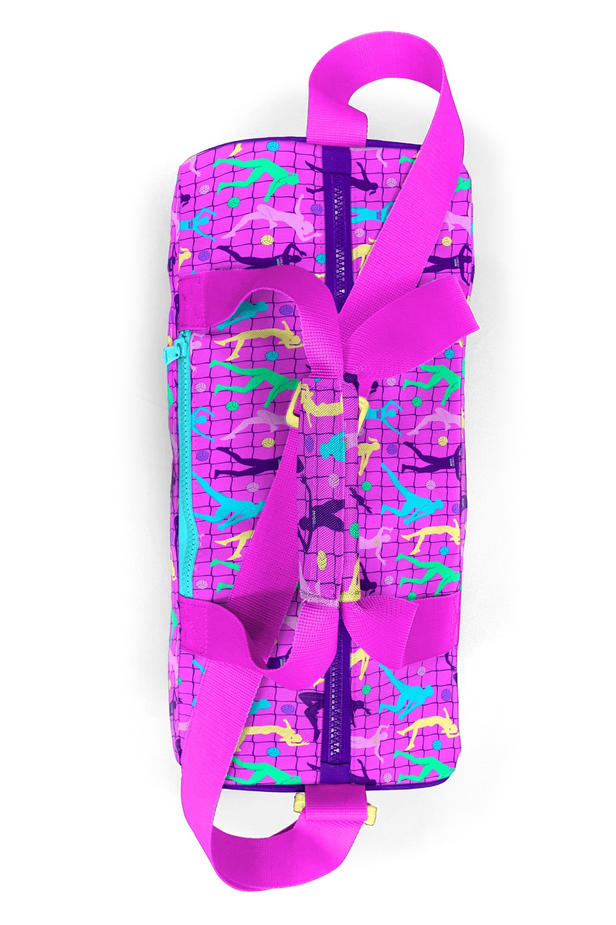 Coral High Pembe Mor Voleybol Desenli Spor Çantası 27520