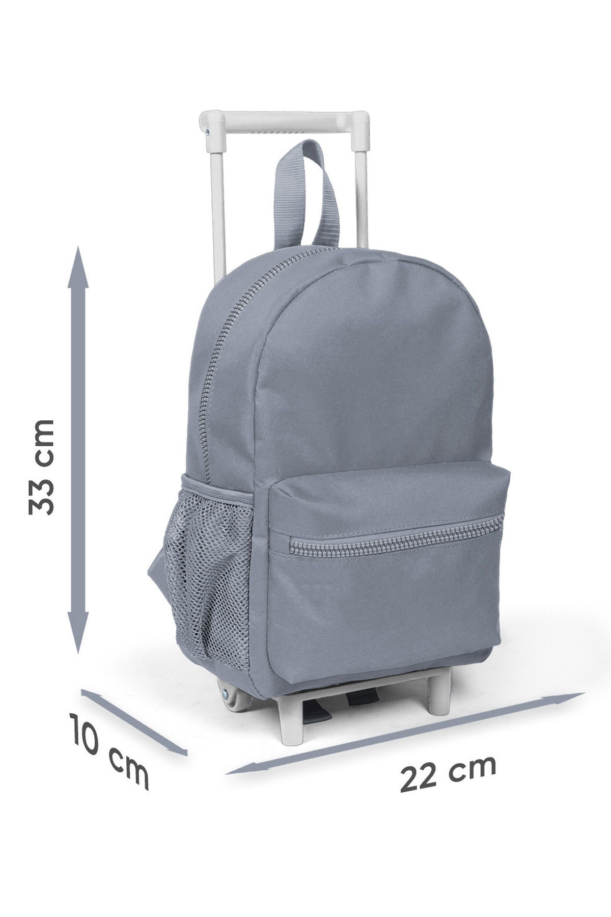 Coral High Kids  Minik Yuva Çekçekli Sırt Çantası Mavi Yeşil Dinozor Desenli İki Bölmeli 24070
