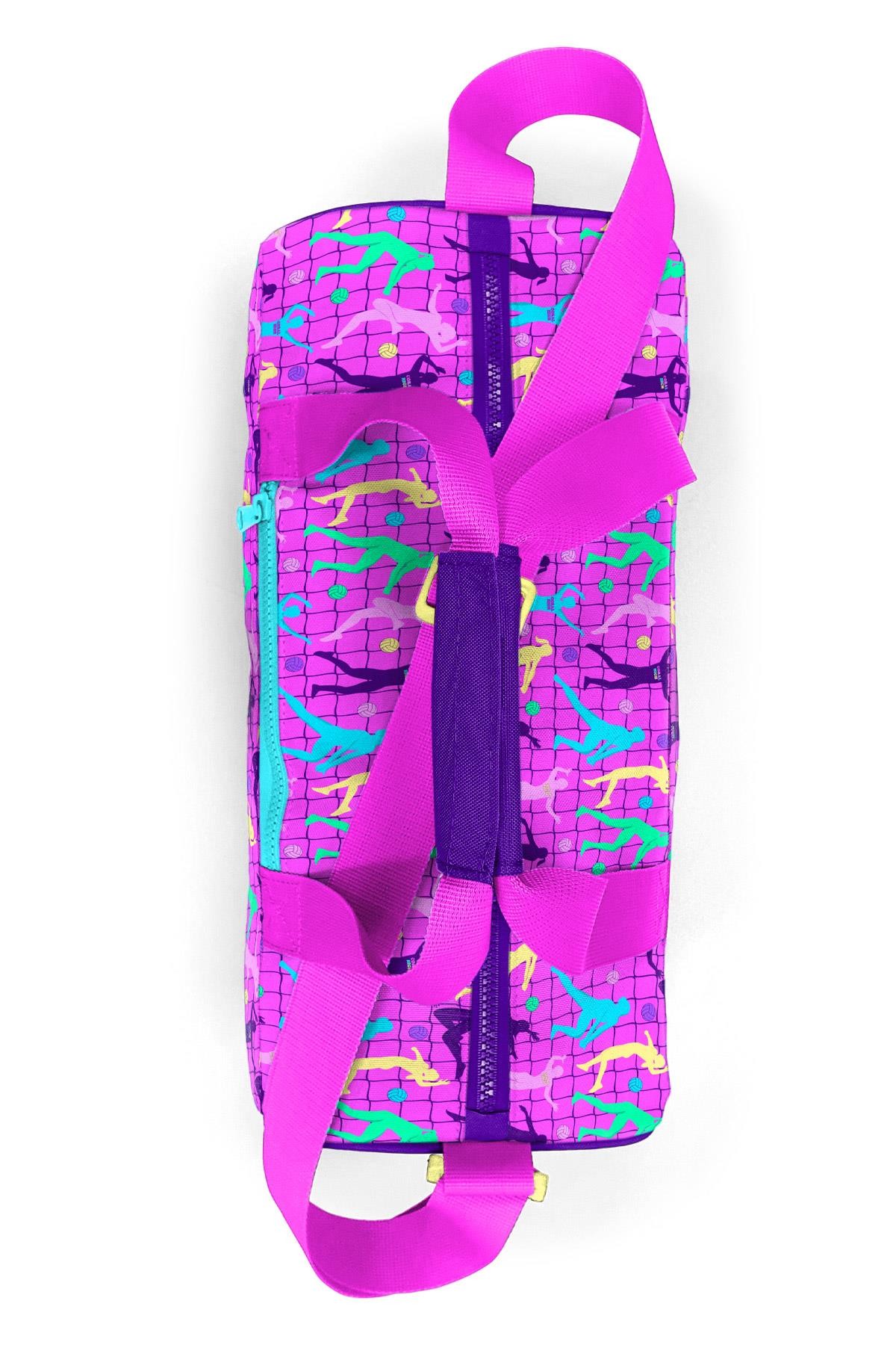 Coral High Pembe Mor Voleybol Desenli Spor Çantası 27520