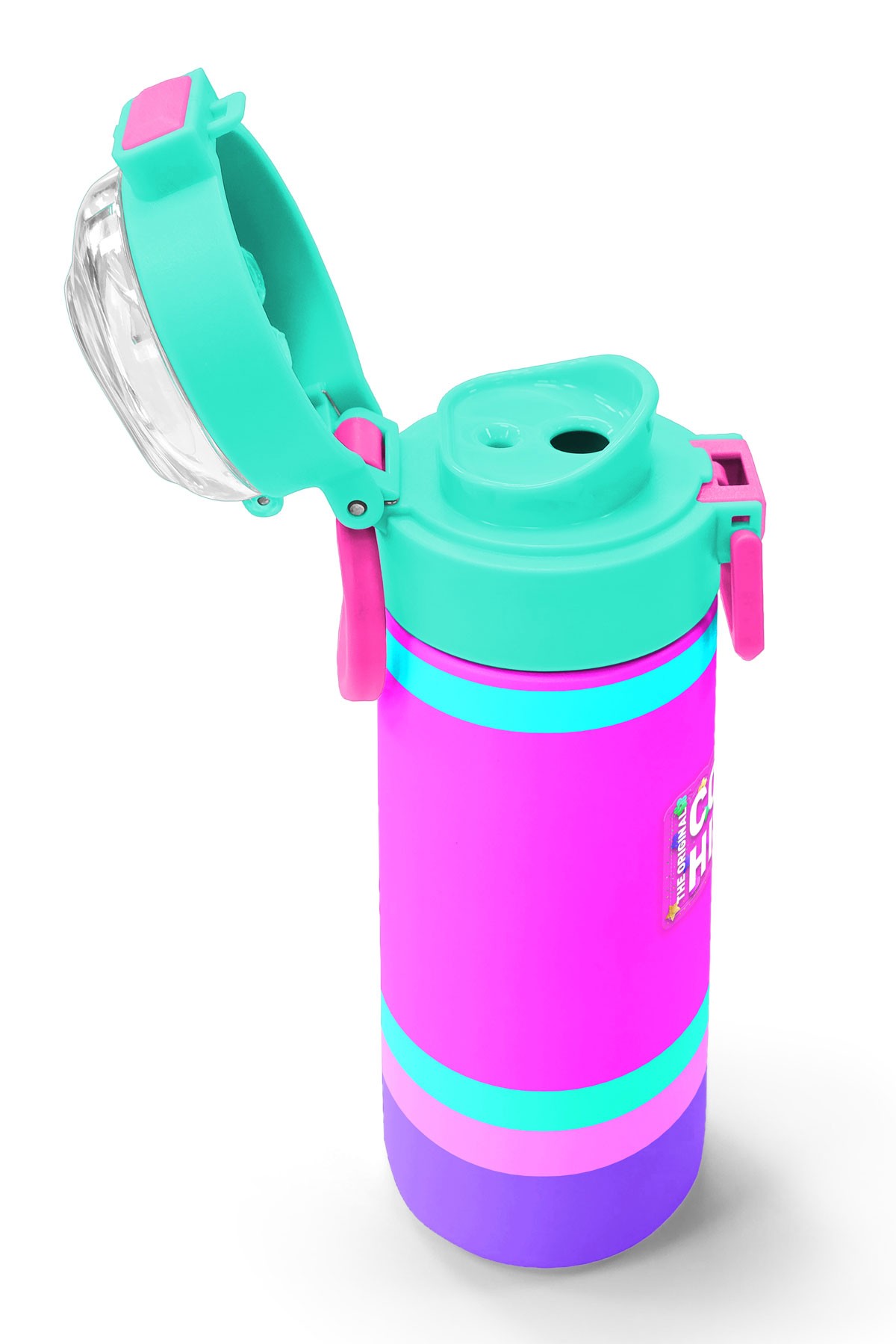 Coral High Kids Çok Renkli Pipetli ve Direkt İçim Çelik Termos 500 ml 31864