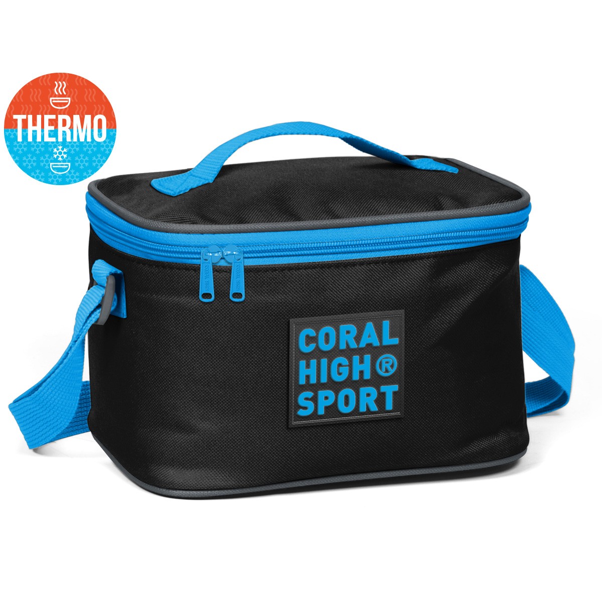 Coral High Sport Siyah Koyu Gri Thermo Beslenme Çantası 22810