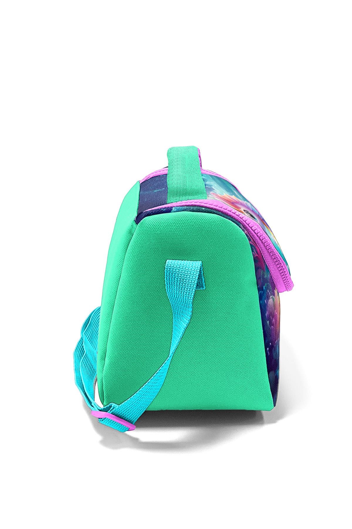 Coral High Kids Mavi Su Yeşili Denizatı Desenli Thermo Beslenme Çantas 11788