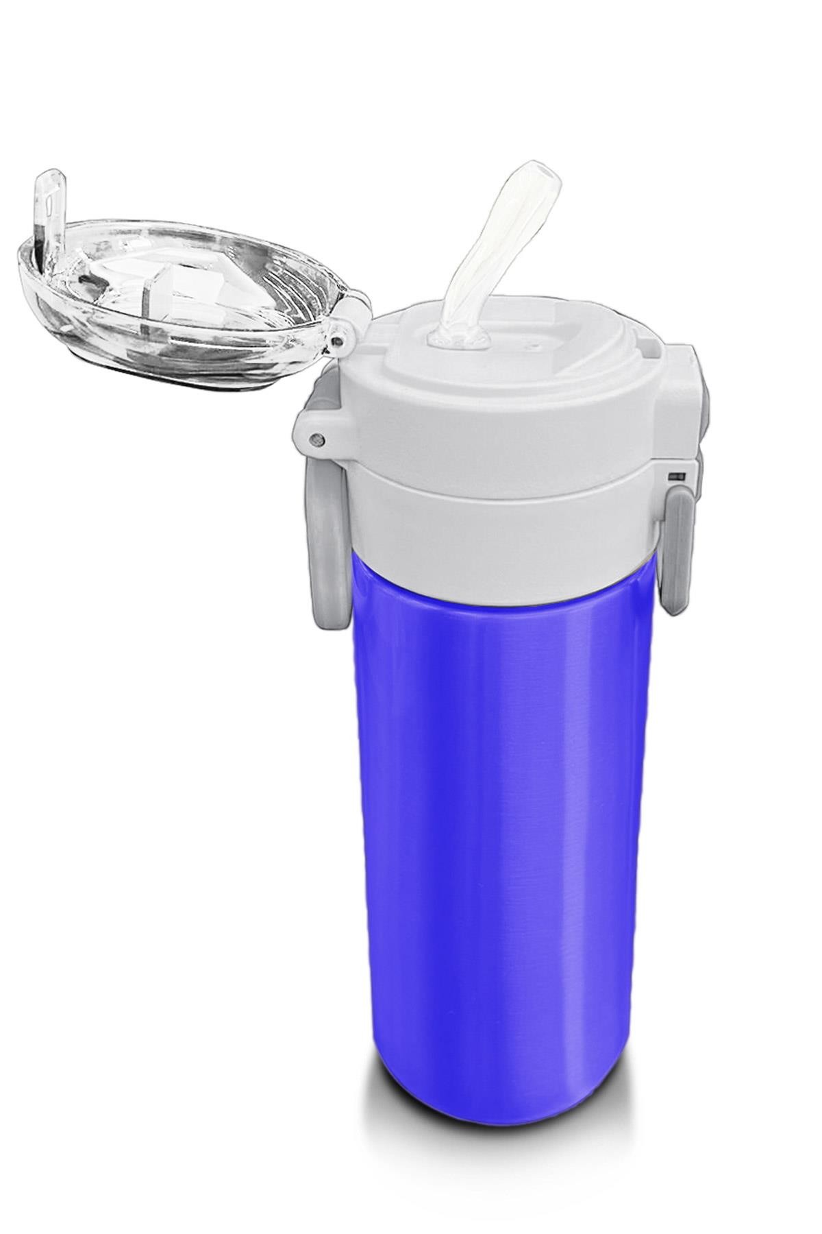Coral High Kids Açık Mor Pipetli ve Direkt İçim Çelik Termos 500 ml 31830