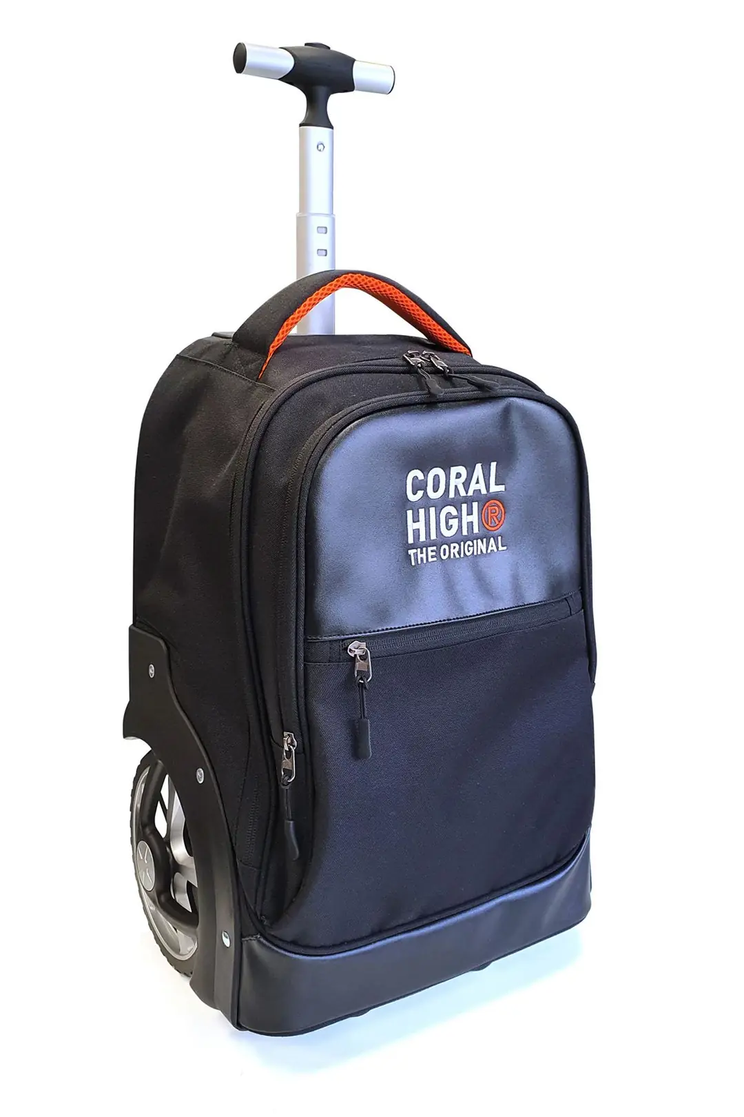 Coral High Siyah İki Kademeli Kumaş Kabin Valiz