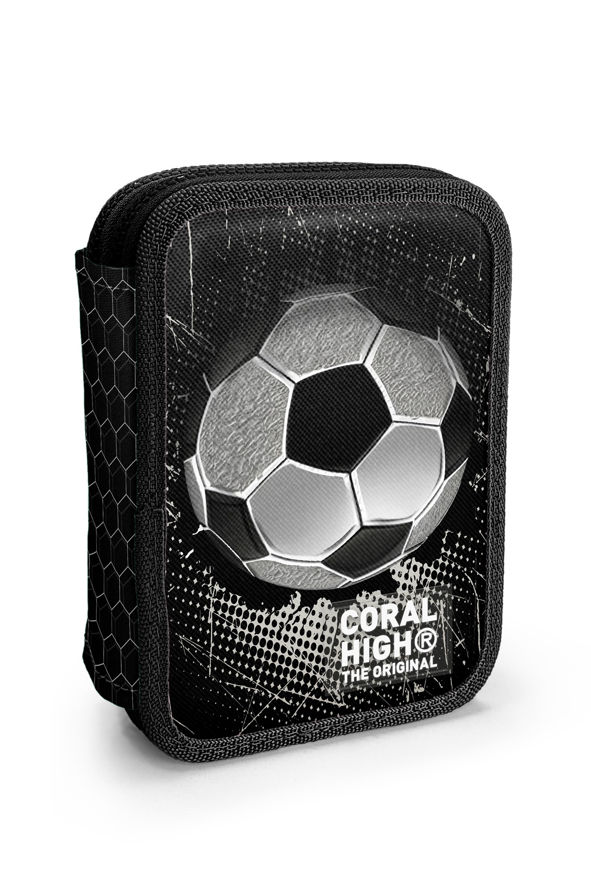 Coral High Kids Futbol Desenli Çift Katlı Kalem Çanta 11153  
