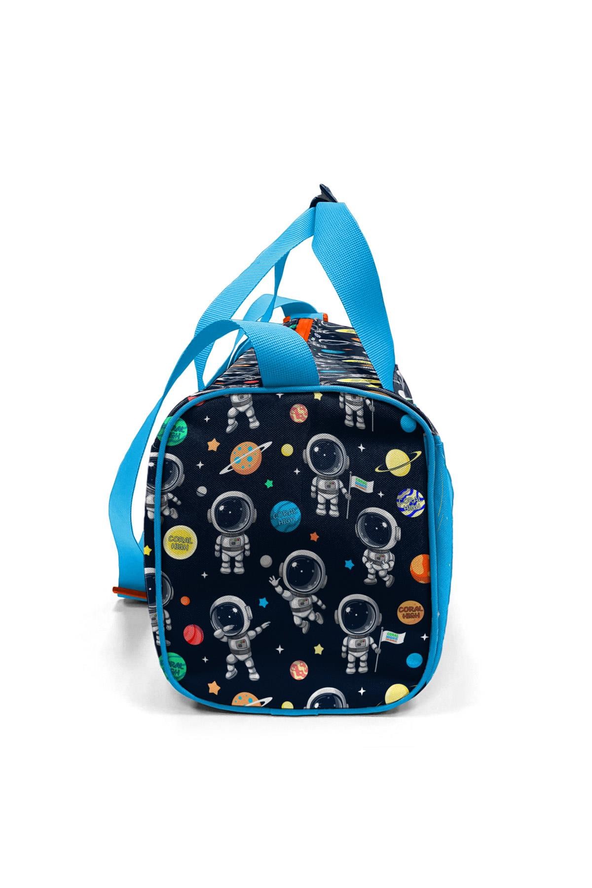 Coral High Kids Lacivert Mavi Astronot Desenli Spor Çantası 27538