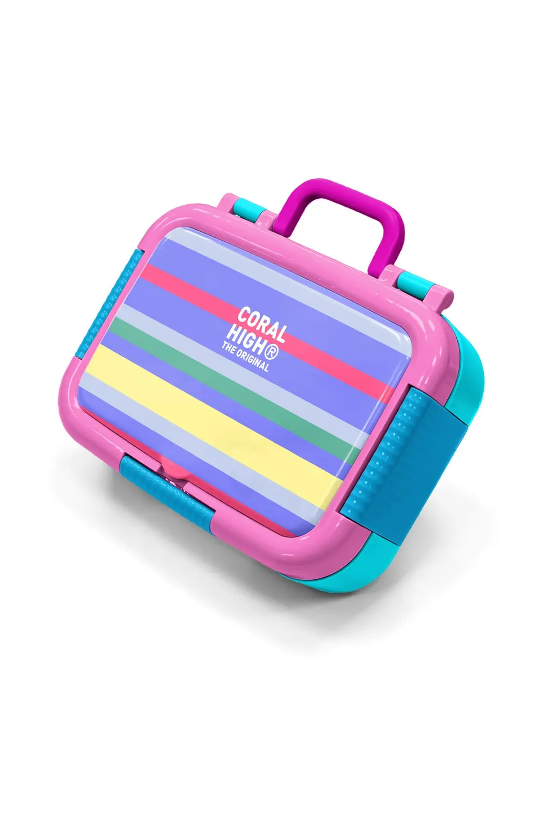 Coral High Kids Milka Gri Sarı Çizgi Desenli Paslanmaz Çeli