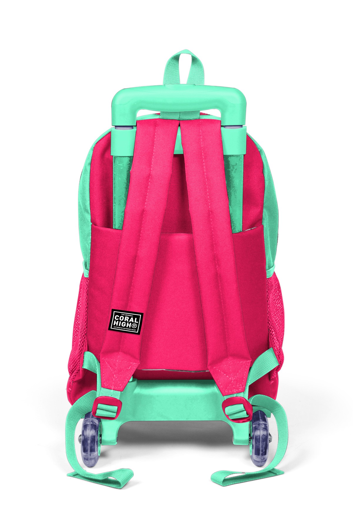 Coral High Kids Su Yeşilİ Neon Mercan Koala Desenli Üç Bölmeli Çekçekli Okul Sırt Çantası 23913