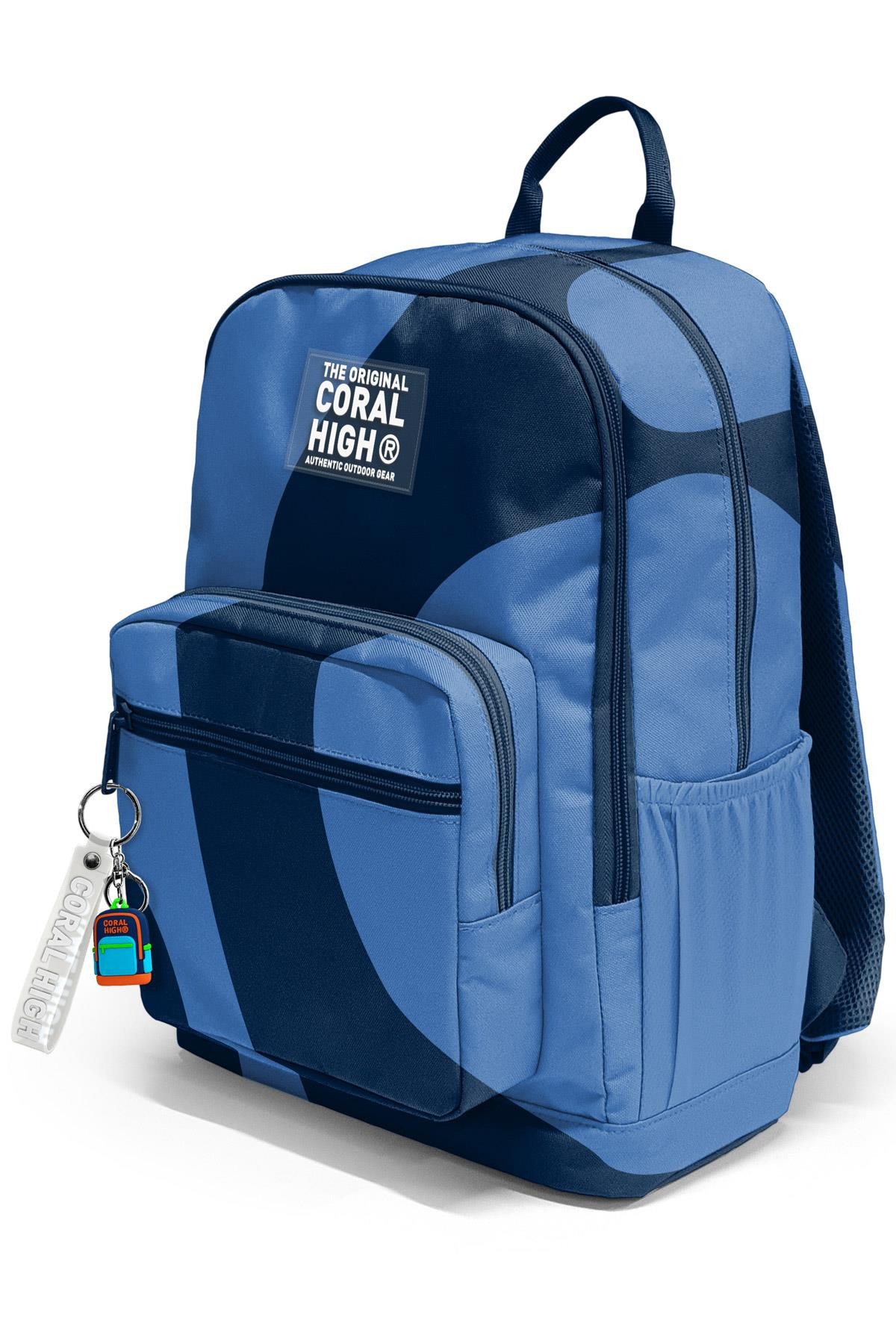 Coral High Lacivert Mavi Desenli Okul Sırt Çantası 23688