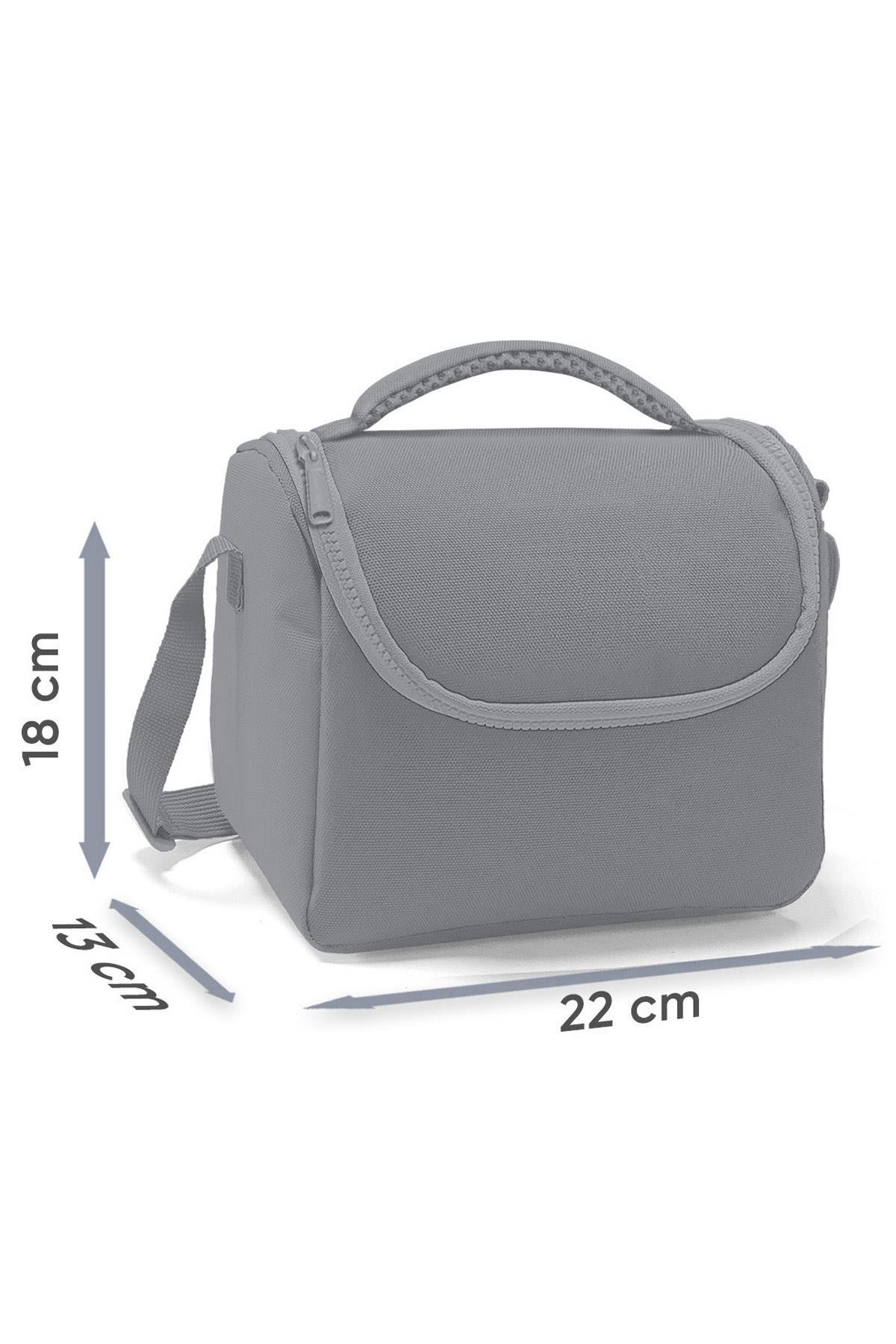 Coral High Kids Lacivert Saks Kamuflaj Desenli Thermo Beslenme Çantası 22789