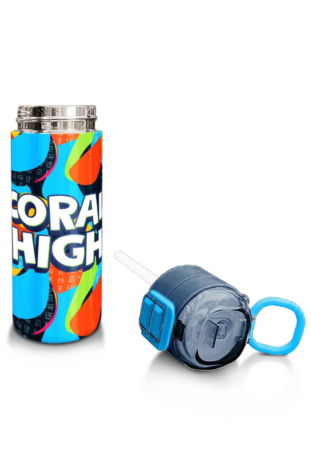Coral High Kids Grafiti Desenli Pipetli ve Direkt İçim Çelik Termos 500 ml 31993