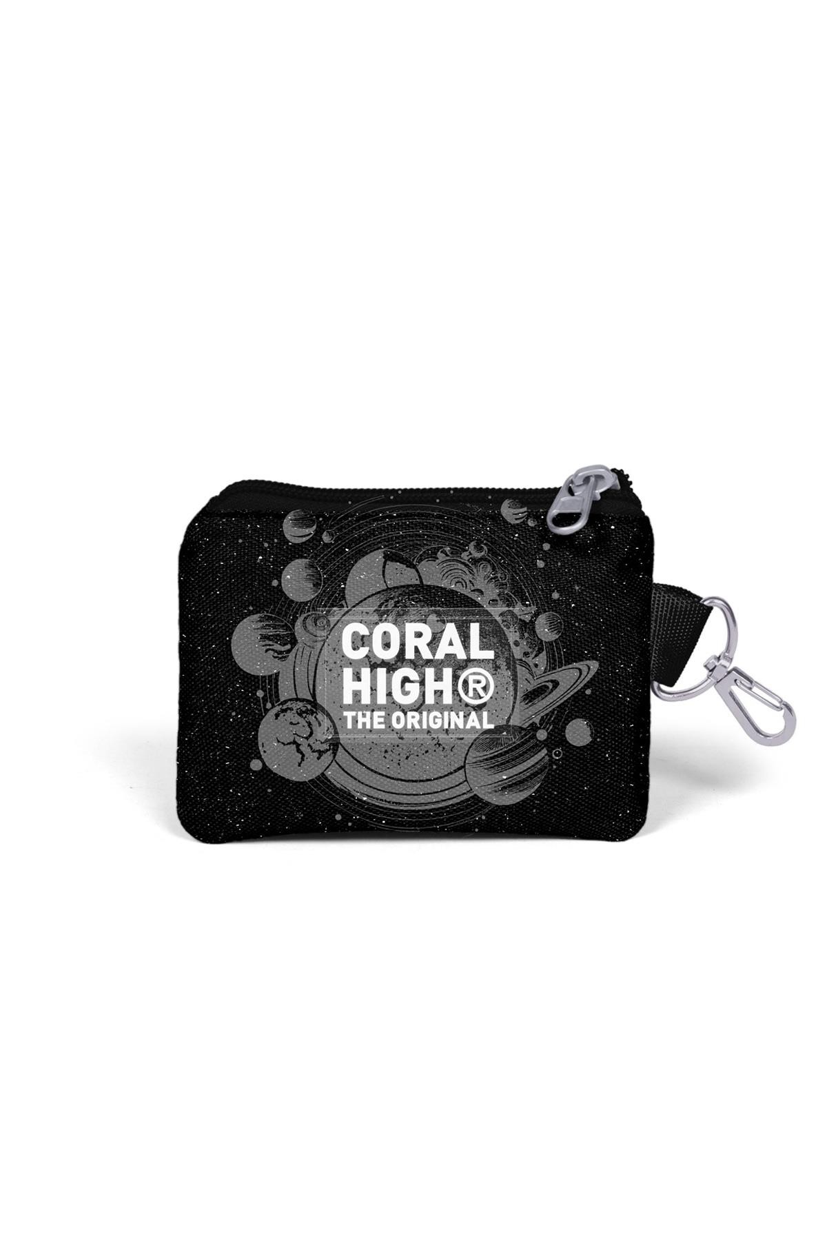 Coral High Siyah Galaxy Desenli Bozuk Para Çantası 21913