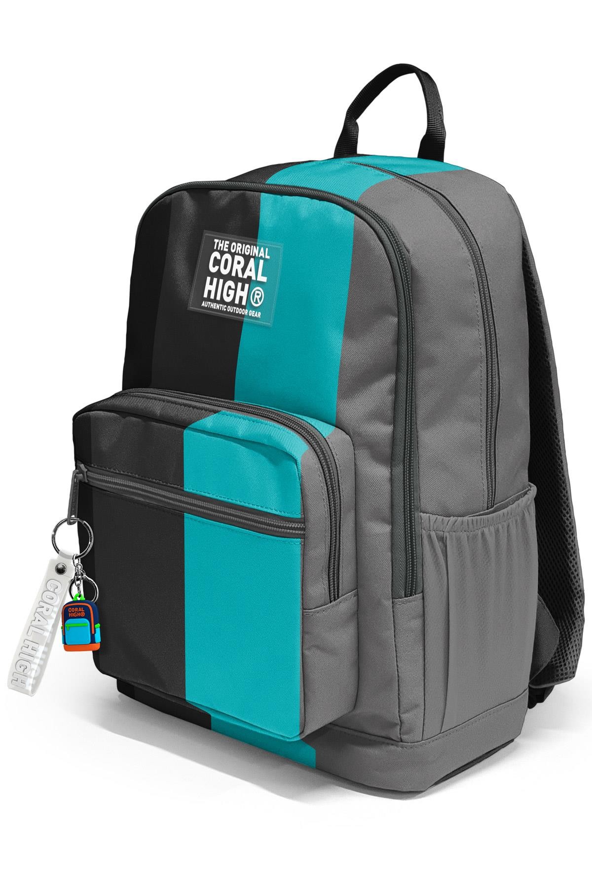 Coral High Renkli Çizgili Okul Sırt Çantası 23696